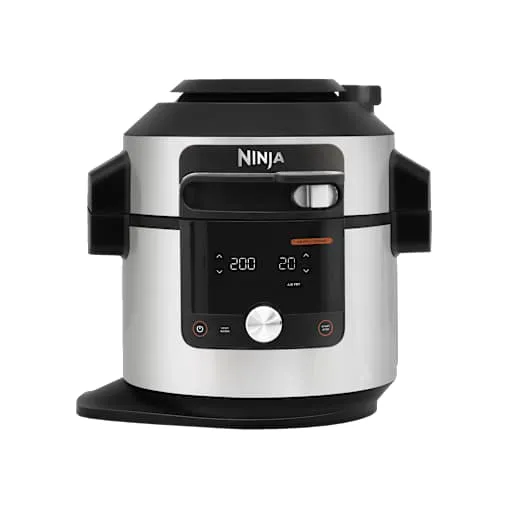 Multicooker Ninja SmartLid da 7,5 L in Nero/Argento