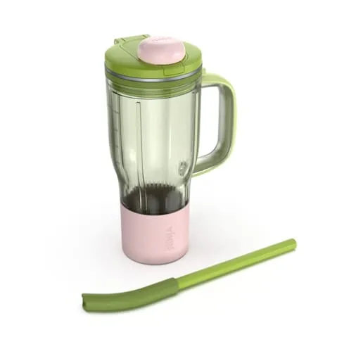 Borraccia con manico Ninja BlendBoss in Verde/Rosa