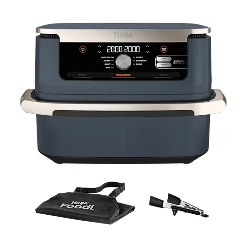 Friggitrice ad aria Ninja FlexDrawer da 10,4 L in Grigio Cyber