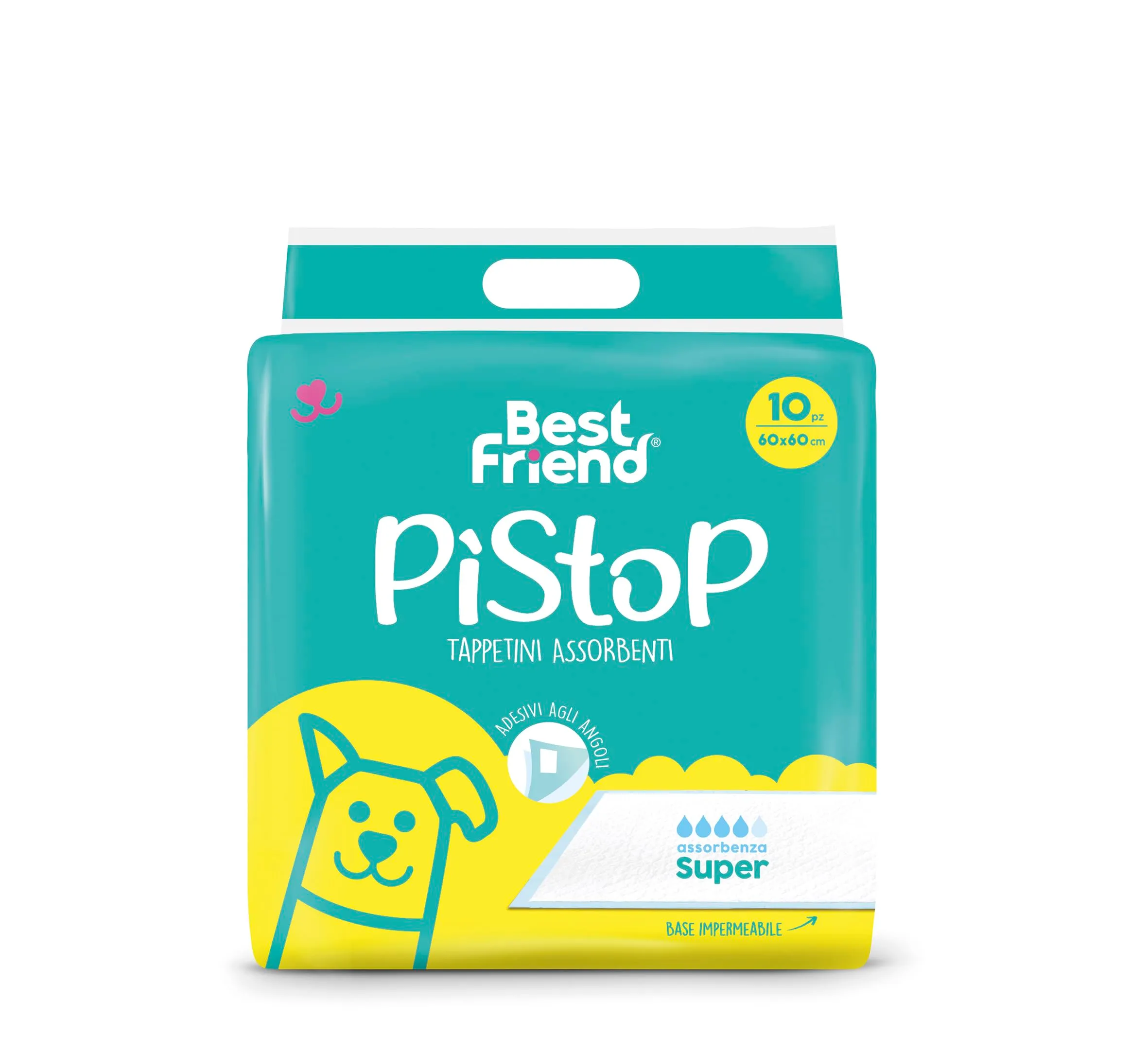 Best Friend PìStoP Traversine usa e getta, 60x60cm, 10 pz