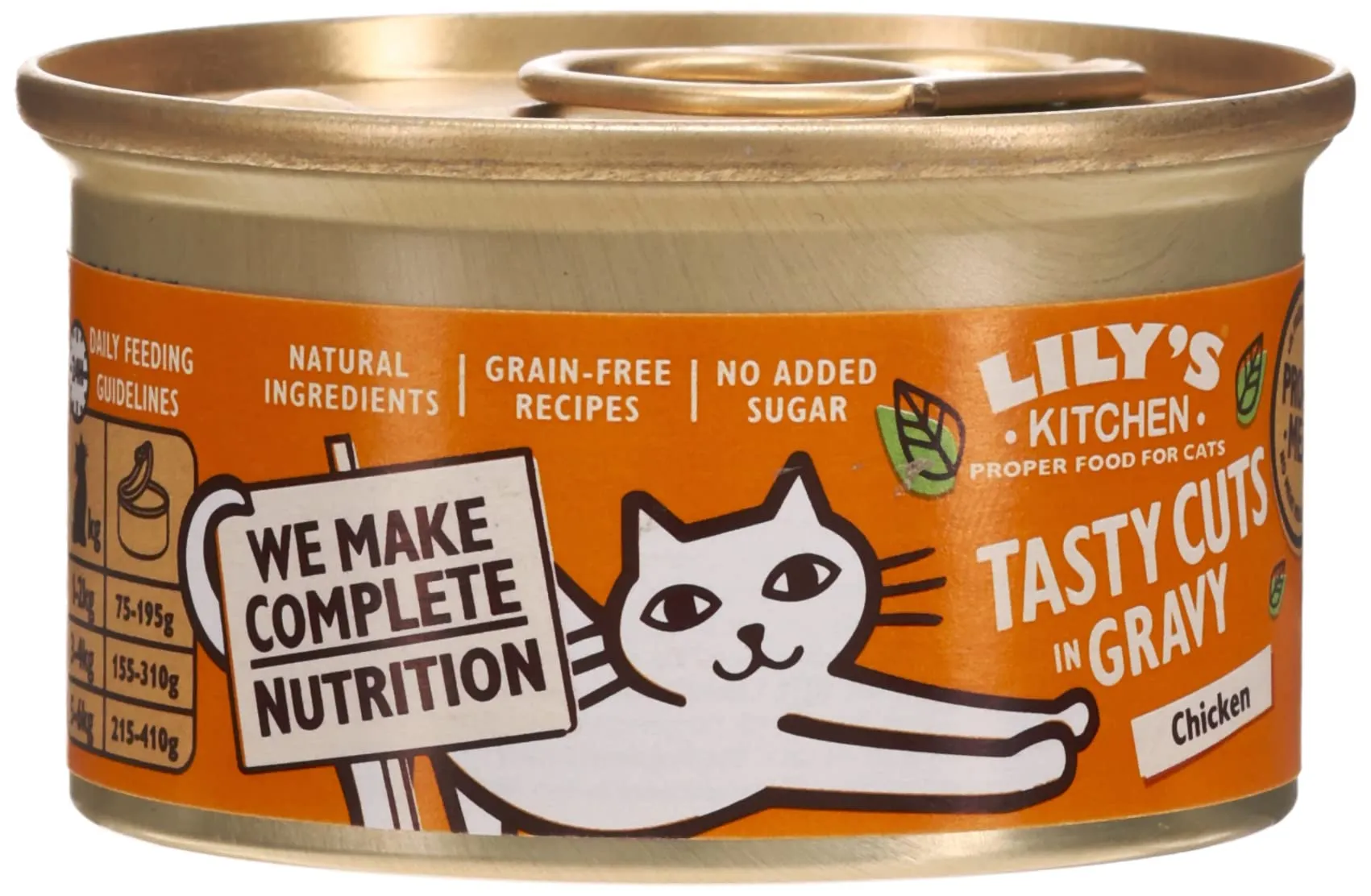 Lily's Kitchen Bocconcini Gustosi con Pollo per Gatti – Cibo Umido Naturale, Senza Cereali (85 g)