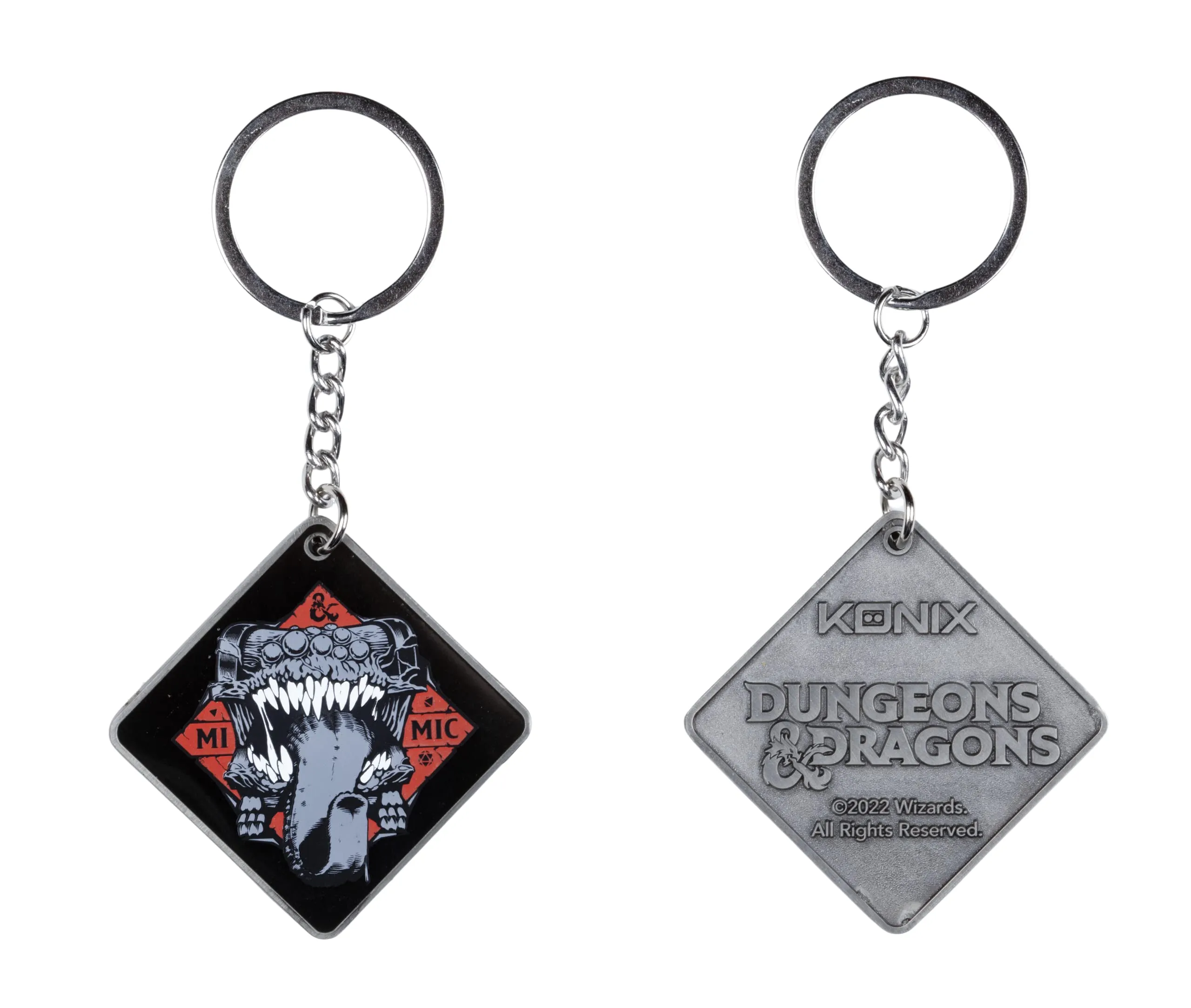 Konix Dungeons & Dragons Portachiavi - Design Mimic - Nero e rosso