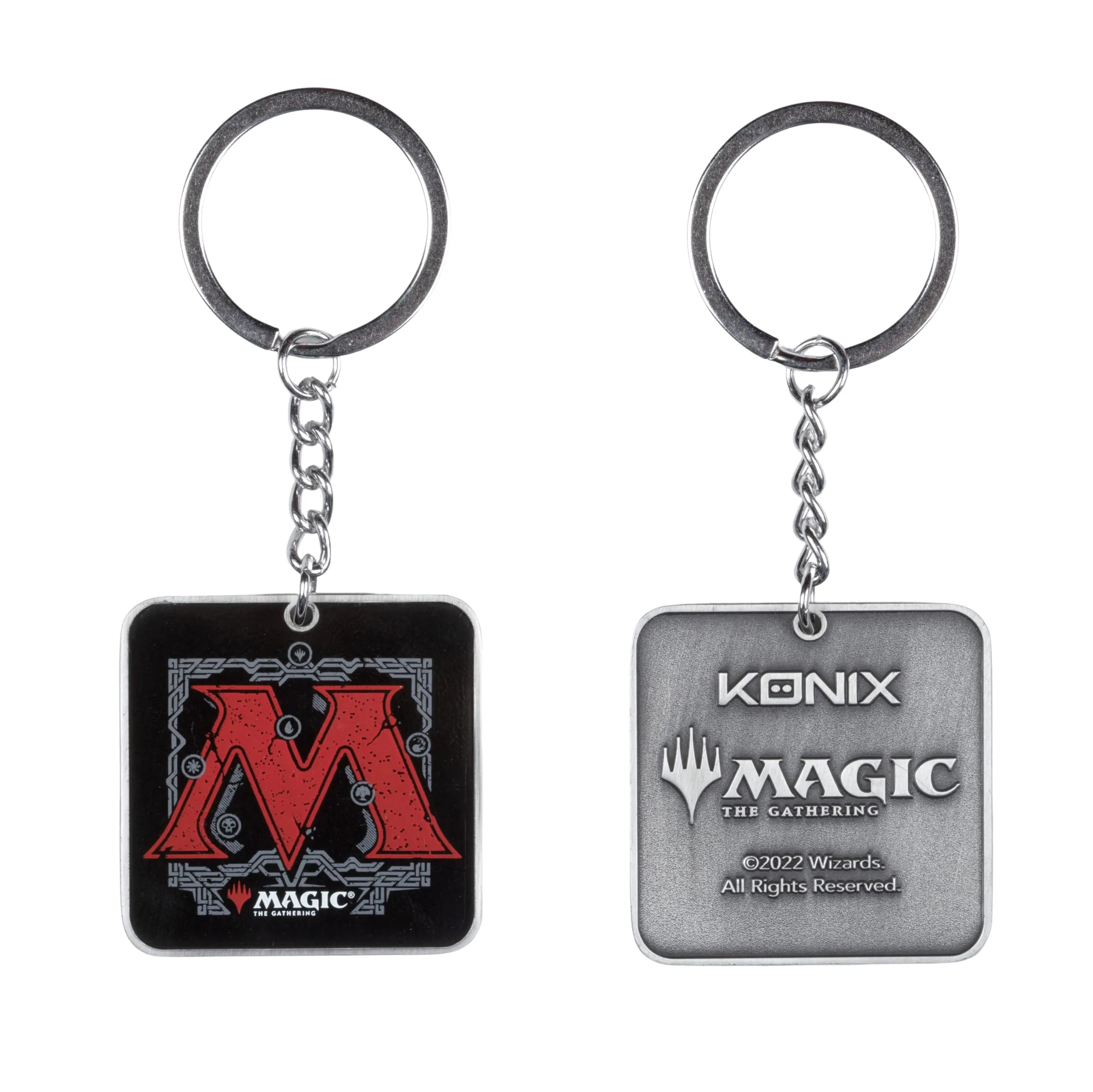 Konix Magic The Gathering Portachiavi - Design logo M - Nero e rosso