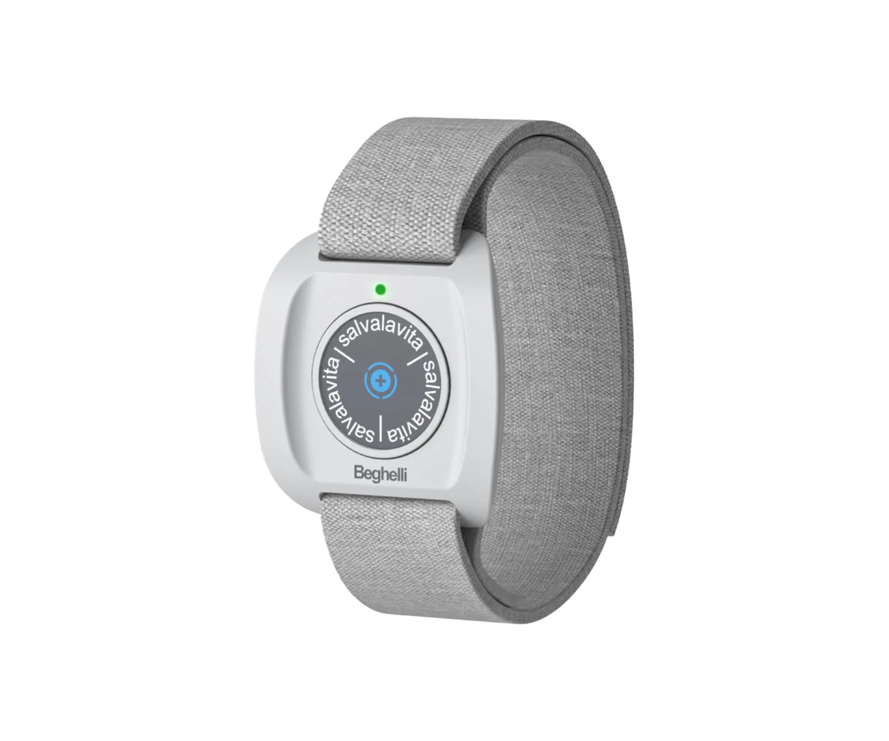Beghelli Salvalavita Band Plus - Bracciale Anziani con Tasto SOS per Chiamate d'Emergenza, Resistente all'Acqua, Dispositivo Indossabile di Telesoccorso - da Collegare con Il Cellulare