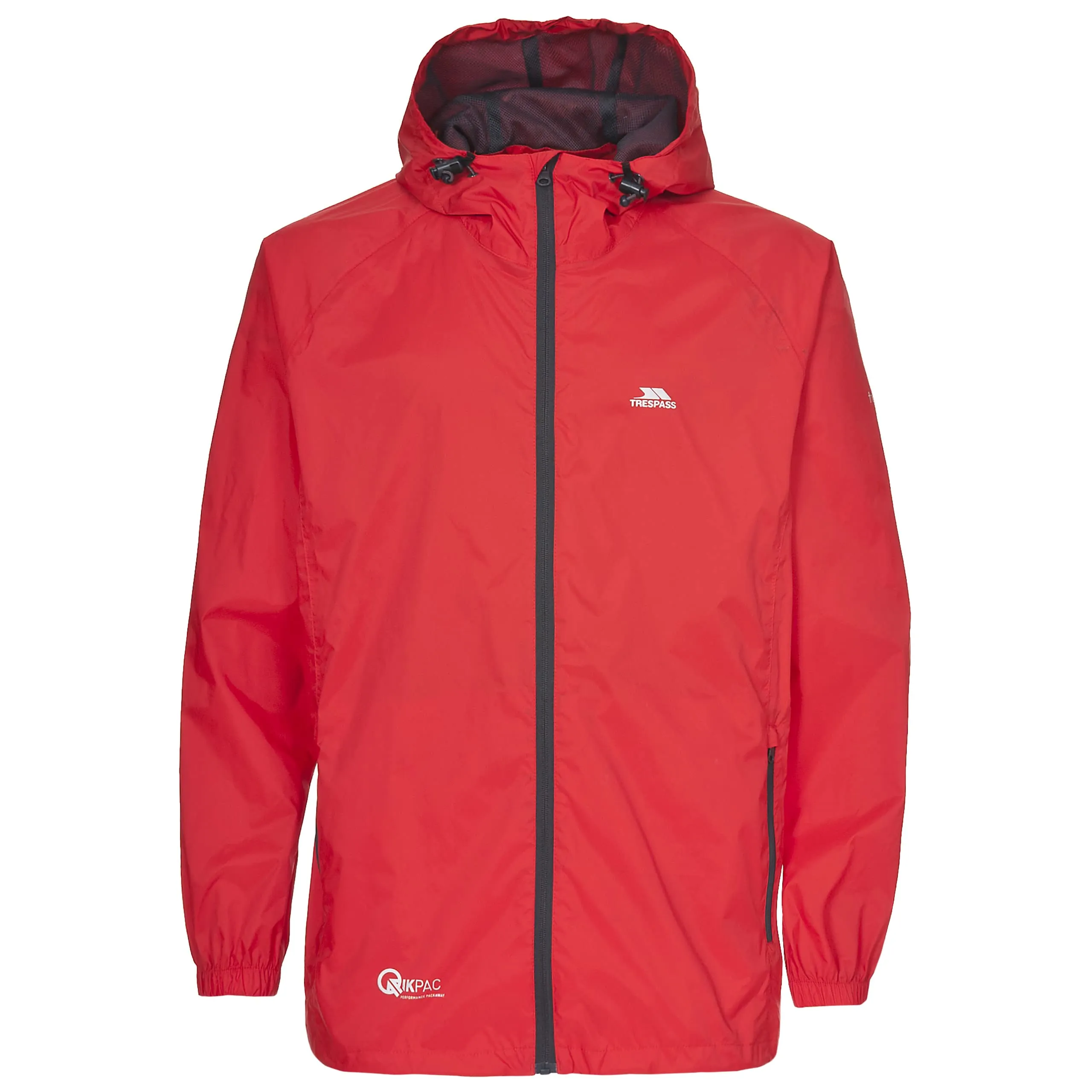 Trespass Giacca ripiegabile Qikpac da uomo, Uomo, Qikpac, Grenadine, 3X-Small
