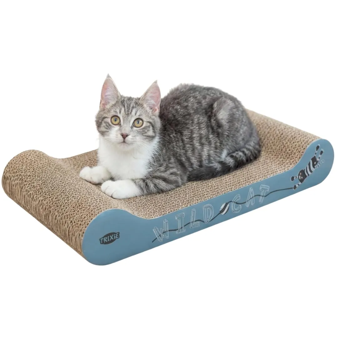 TRIXIE Wild Cat tiragraffi per gatti in cartone ondulato – 41 × 24 × 7 cm