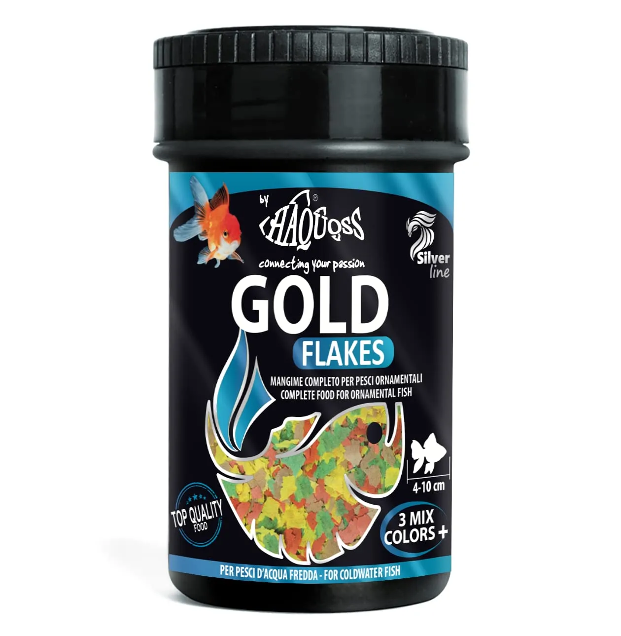 Haquoss Goldflake Mangime in Scaglie per Pesci Rossi, 100 ml/15 gr