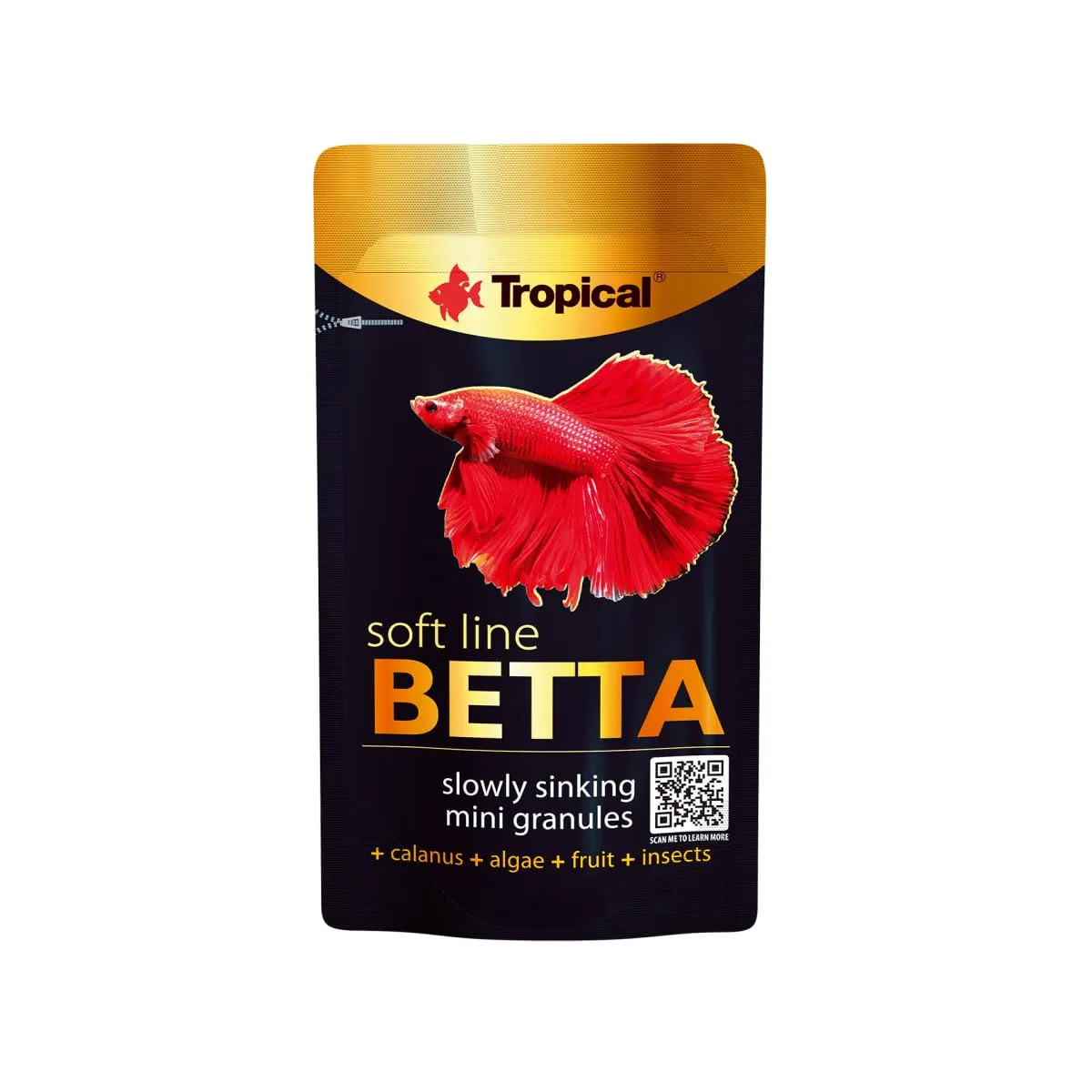 SOFT LINE BETTA 5G - Mangime per pesci intensifica il colore e rafforza l'immunità, per Tutti i Tipi di Betta