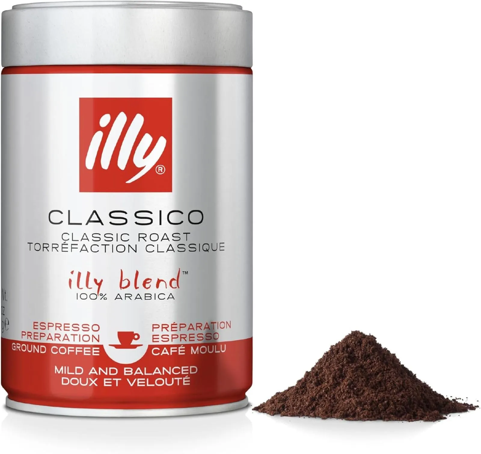 illy, Caffè Macinato per Espresso Tostato CLASSICO, Confezione da 250g