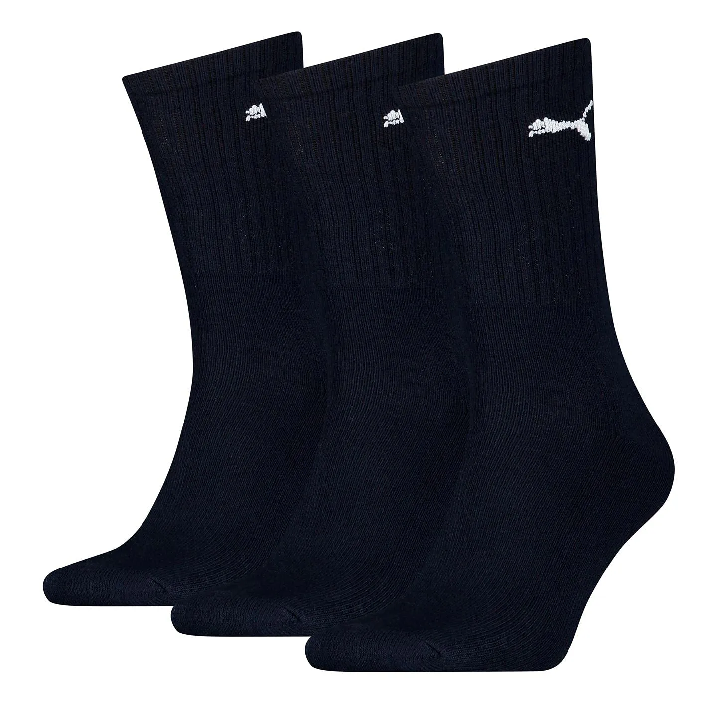 PUMA Crew, Calzini Unisex - Adulto, Navy 312, 43-46 (Pacco da 3)