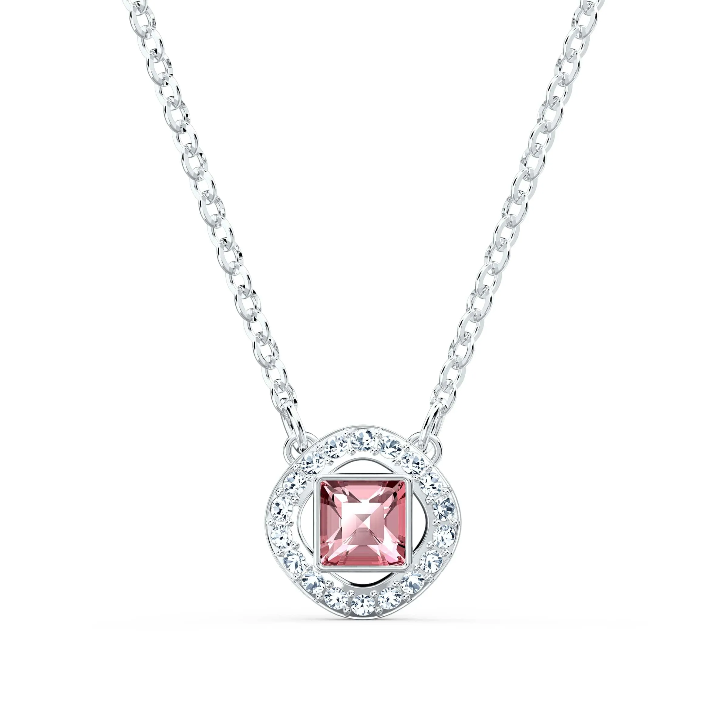 Swarovski Collana Una Angelic, Rosa, Placcato rodio