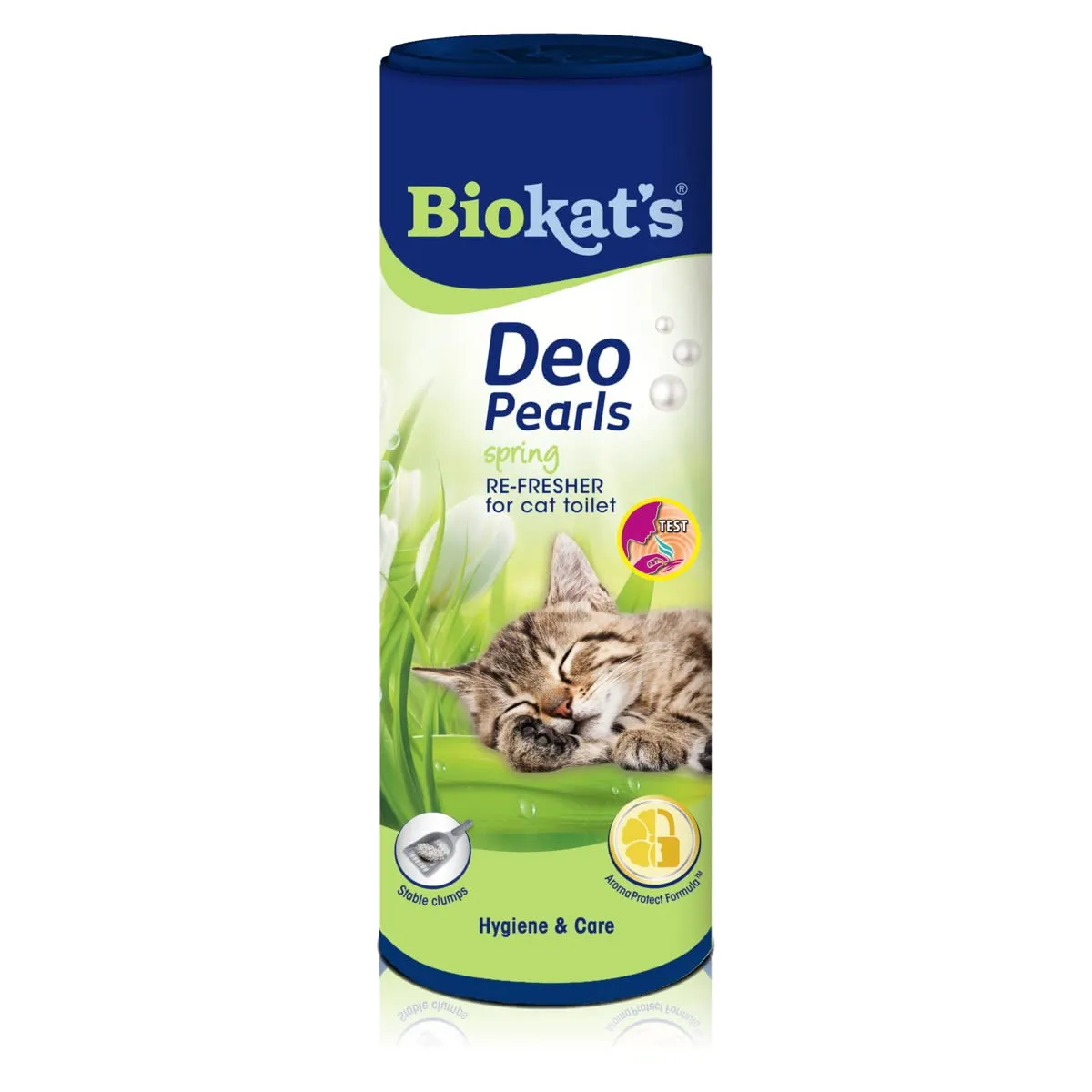 Biokat's Deo Pearls Spring - Complemento lettiera con profumo per agglomerati freschi e solidi nella toilette del gatto - 1 tubi (1 x 700 g)