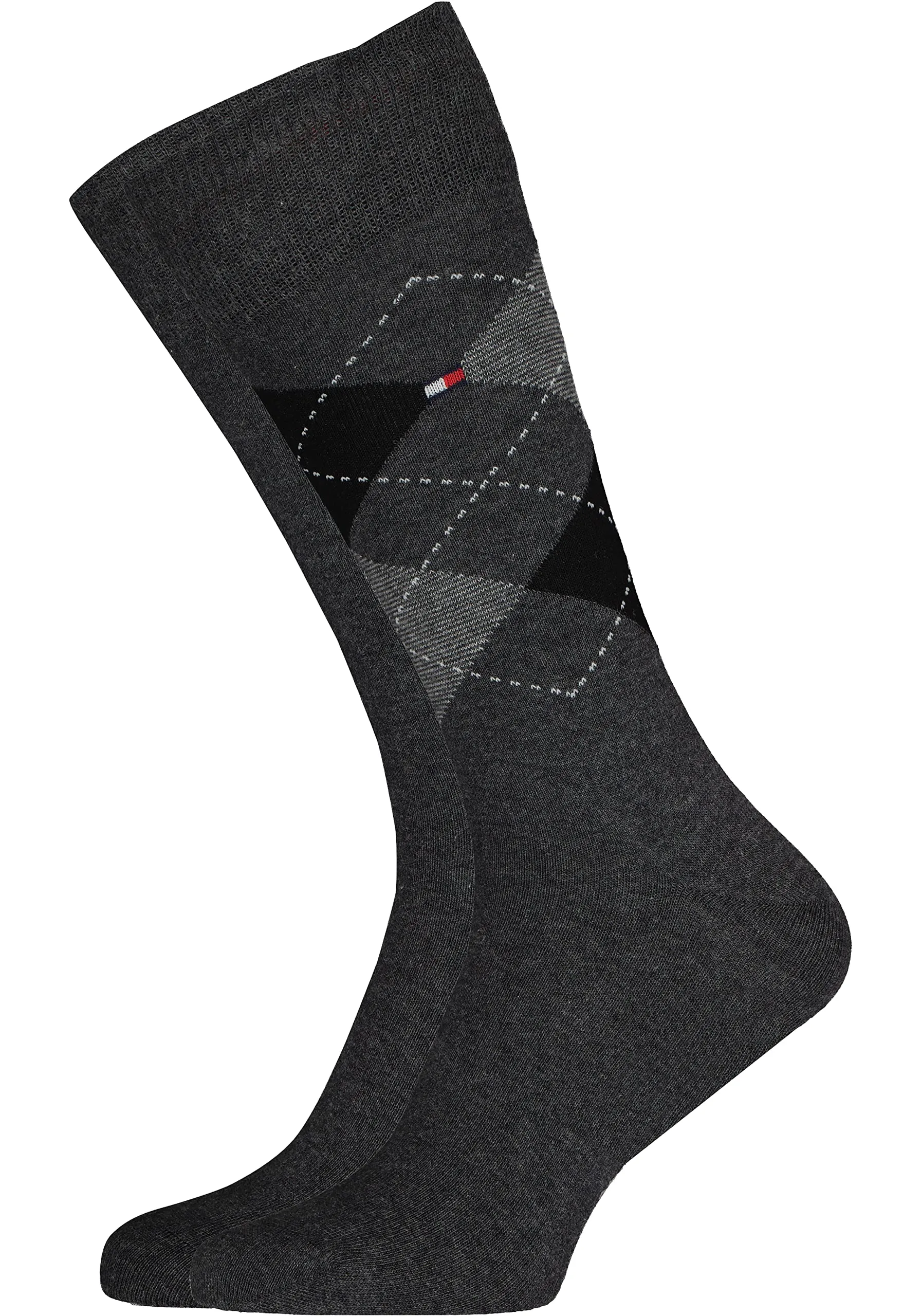 Tommy Hilfiger Classic, Calzini Uomo, Anthracit 495, 43-46 (Pacco da 2)