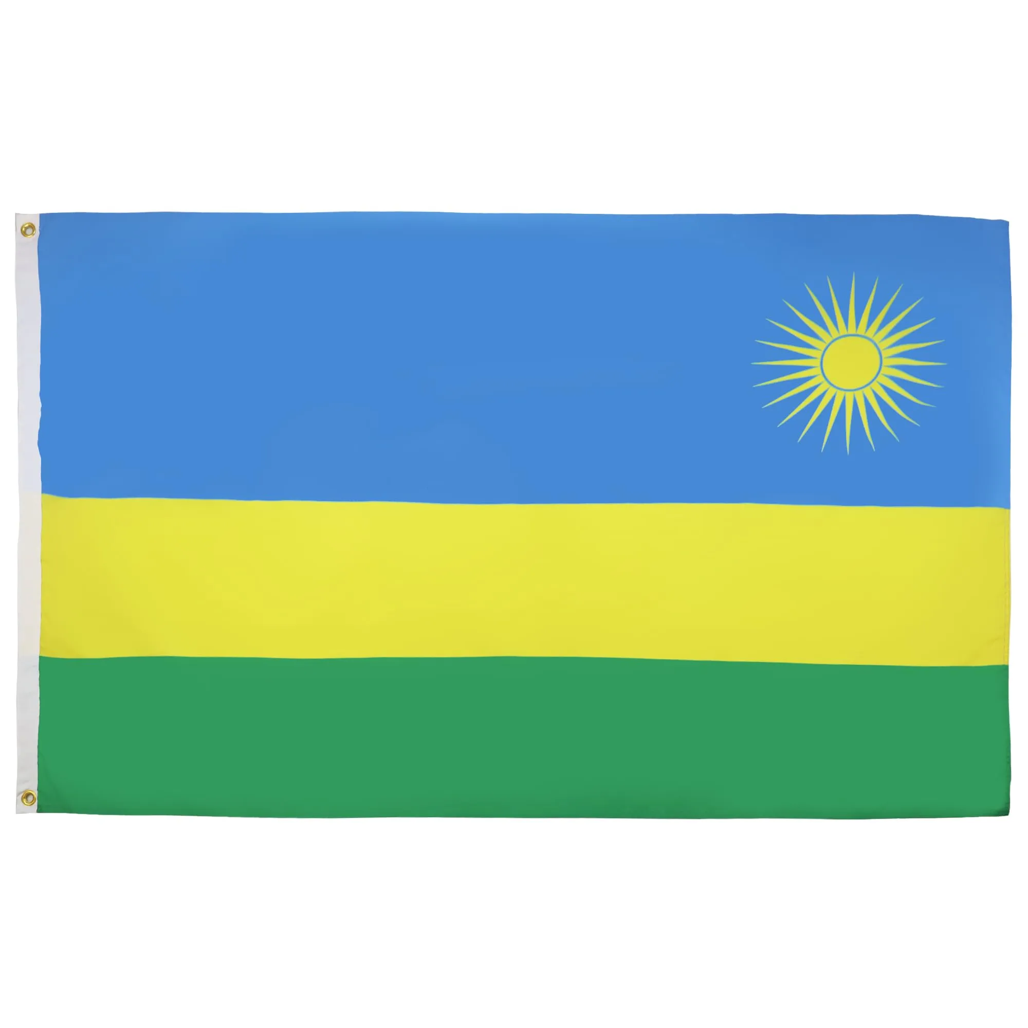 AZ FLAG Bandiera Ruanda 150x90 cm Ruandese Poliestere Leggero 2 Occhielli