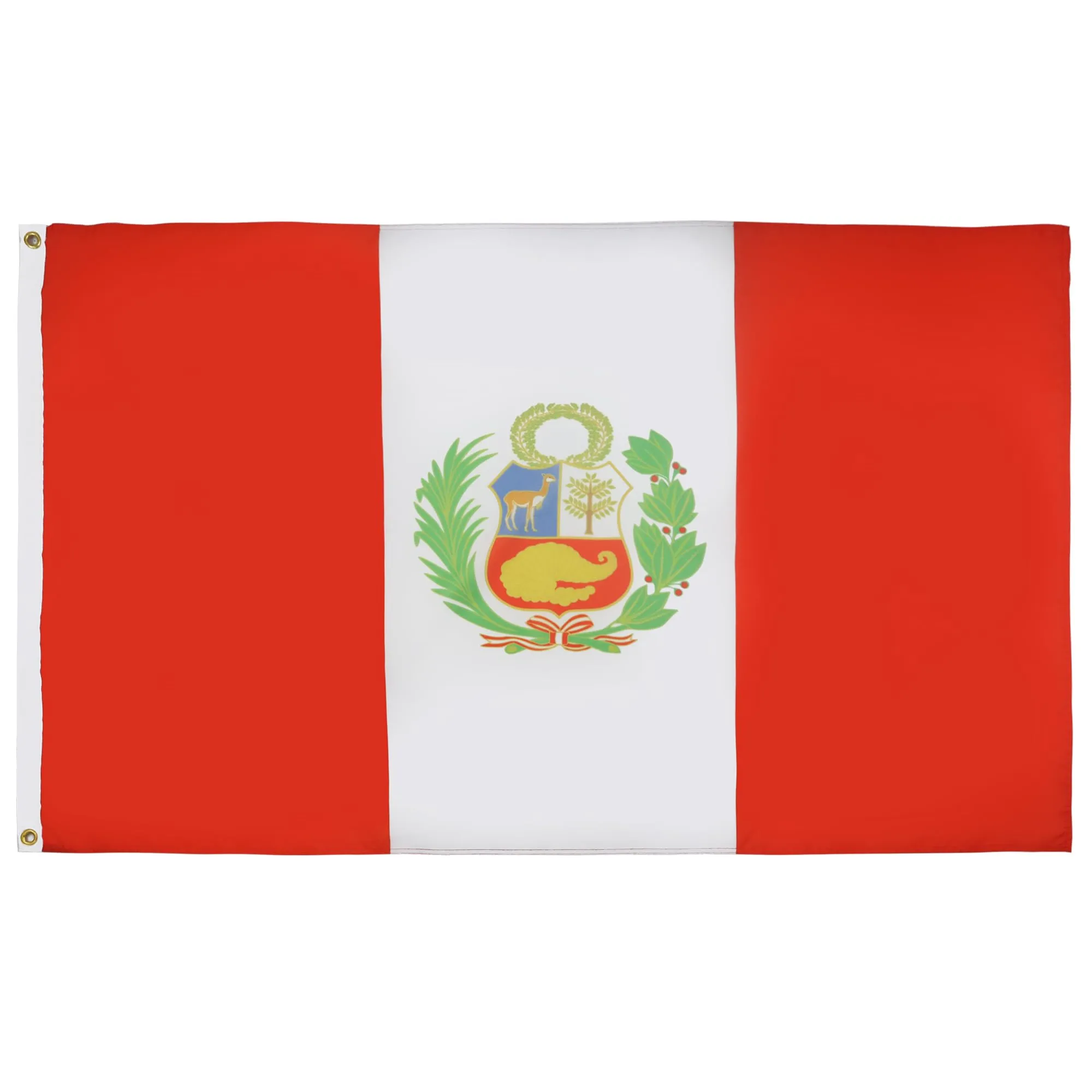 AZ FLAG Bandiera Perù 150x90 cm Peruviana Poliestere Leggero 2 Occhielli