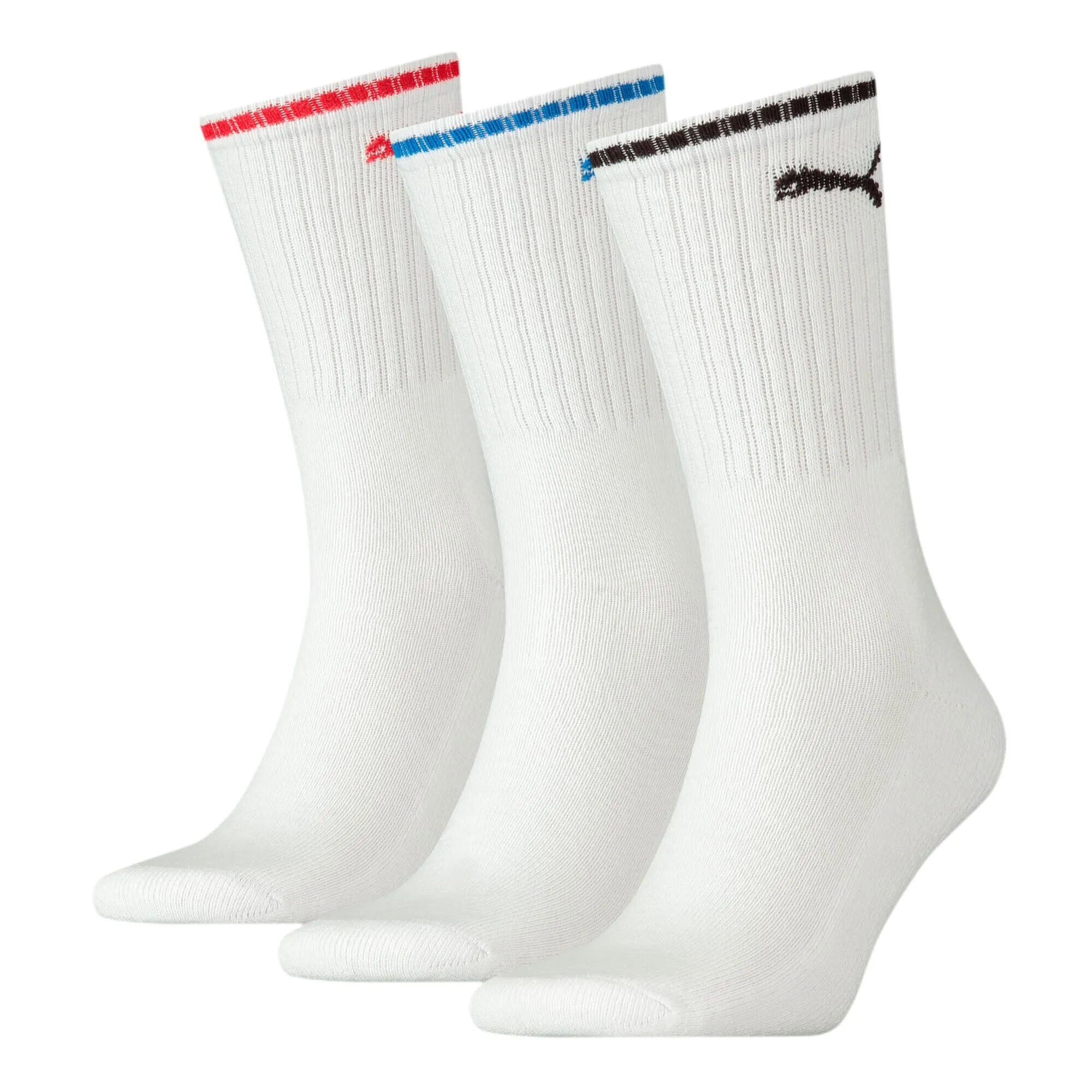 PUMA Crew, Calzini Unisex - Adulto, Bianco 946, 43-46 (Pacco da 3)