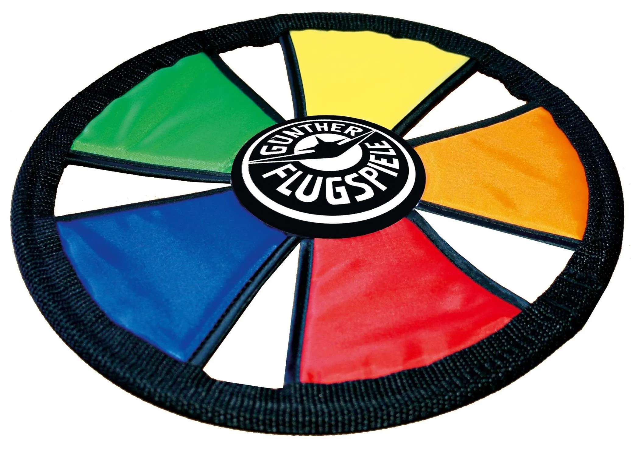 GÜNTHER FLUGSPIELE 1381 - Frisbee a disco volante morbido in tessuto, materiale morbido, diametro circa 25 cm, disco da lancio, disco volante per un facile lancio e cattura