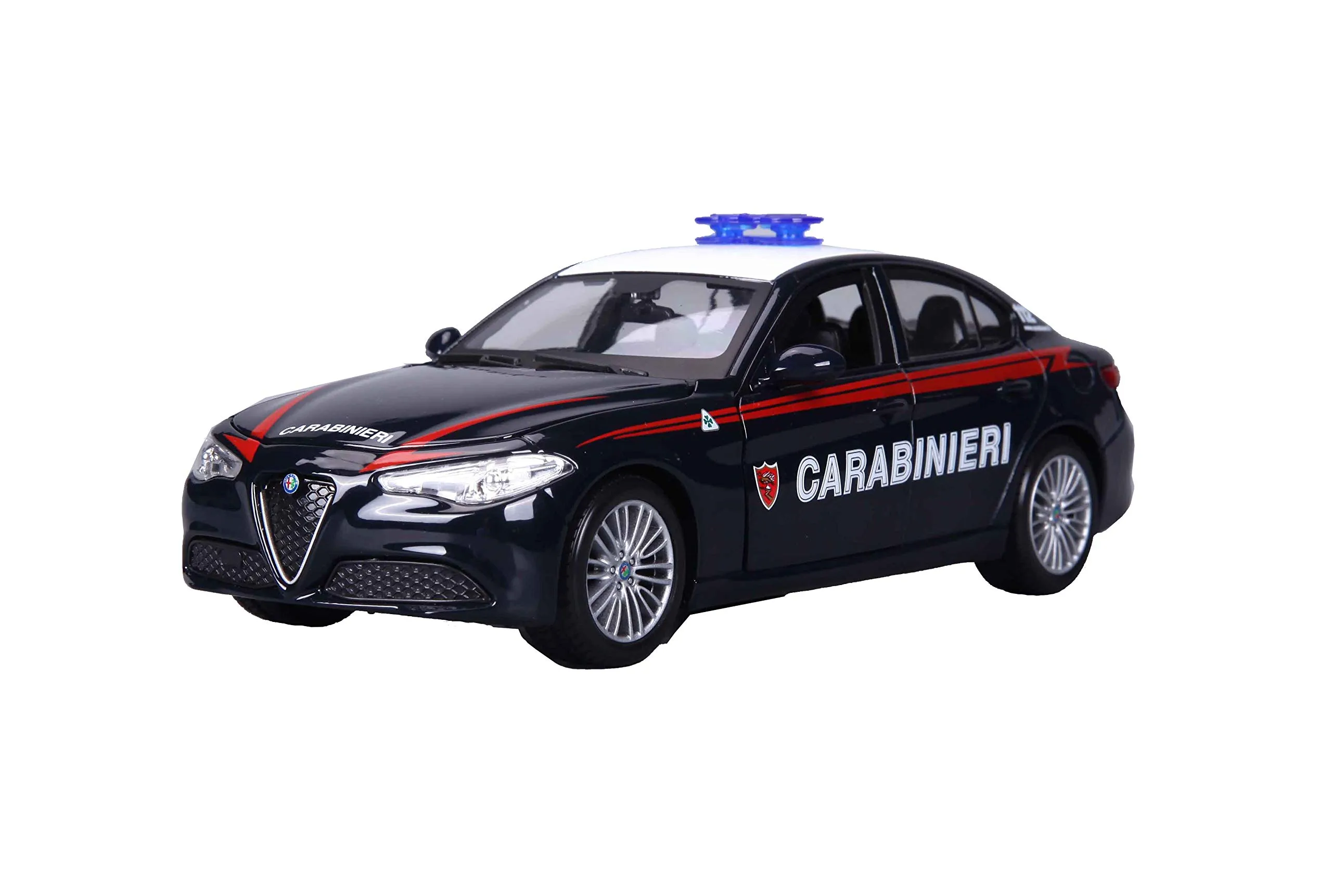 BBURAGO - Auto Bburago Carabinieri - Modellino Realistico Auto in Scala 1:24 (Scelta Casuale tra i Modelli Disponibili), Licenza Ufficiale Carabinieri e Case Automobilistiche, Età Consigliata 3+ Anni