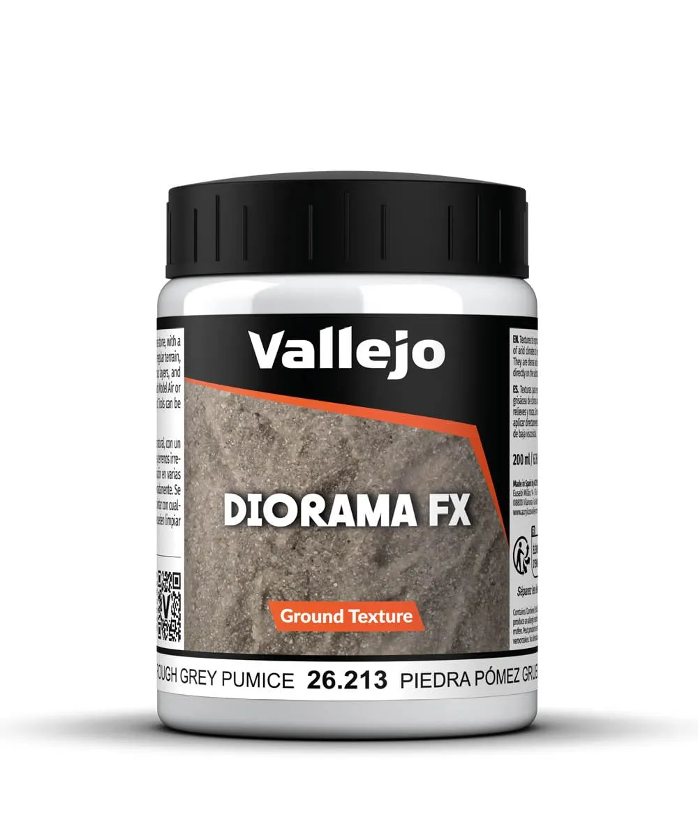 Vallejo Pintura Acrilica Diorama FX 200 ml, Effetti Realistici per Terreno, Terra, Nieve, Acqua e Barro, Ideale per Maquettes e Modellismo