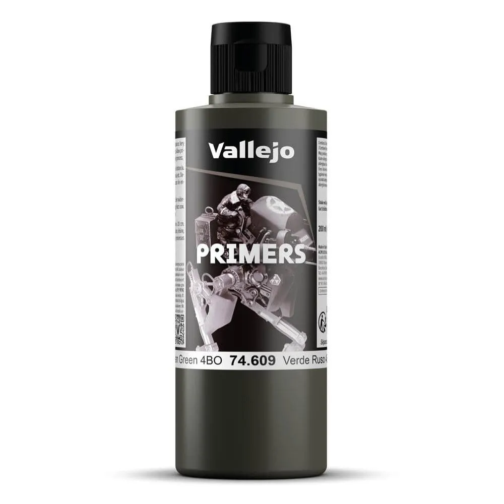 Vallejo Primer Multicolor per Aerografo, Secado Rapido, Ideale per Modelismo e Figure, 200 ml