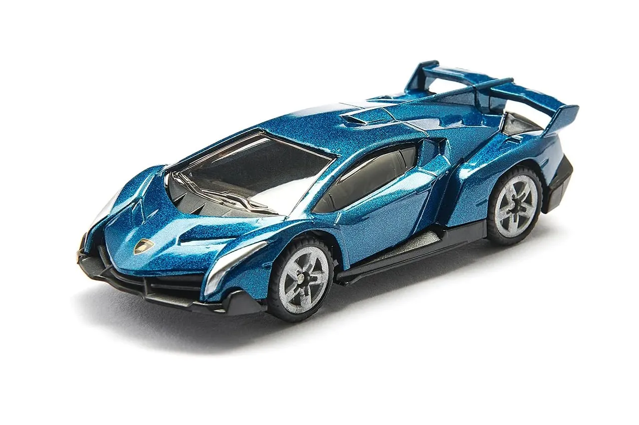 siku 1485, Lamborghini Veneno, Metallo e Plastica, Auto giocattolo per bambini, Blu scuro, Ruote in gomma