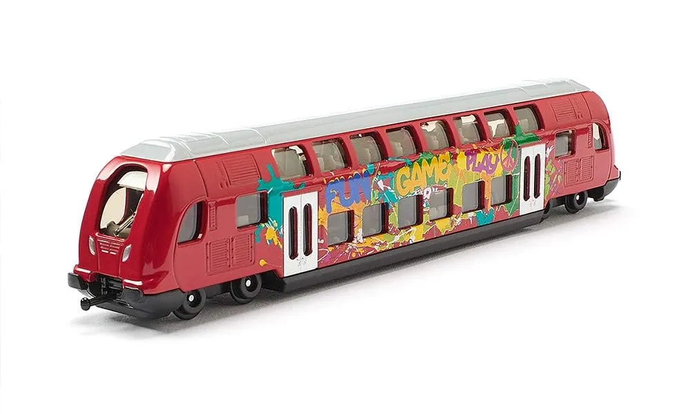 siku 1791, Treno a due piani, 1:87, Metallo e Plastica, Rosso, Con graffiti, Compatibile con altri veicoli siku