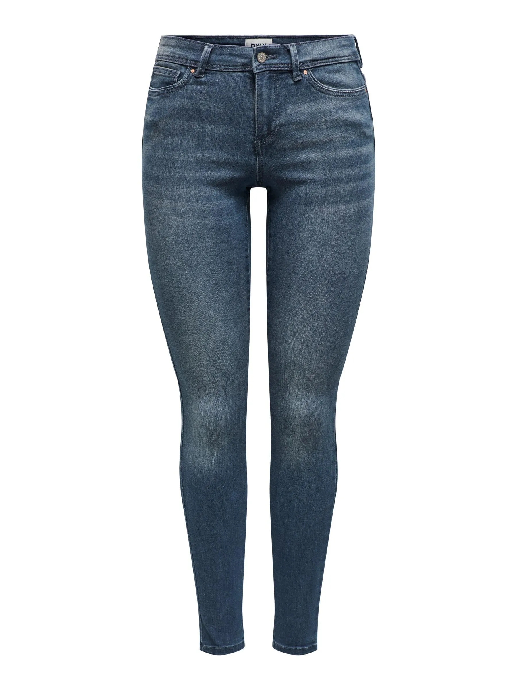 ONLY Onlwauw Life Mid SK DNM Bj777 Noos, Jeans Donna, Blue Black Denim/Detail:bj777, XS / 30L