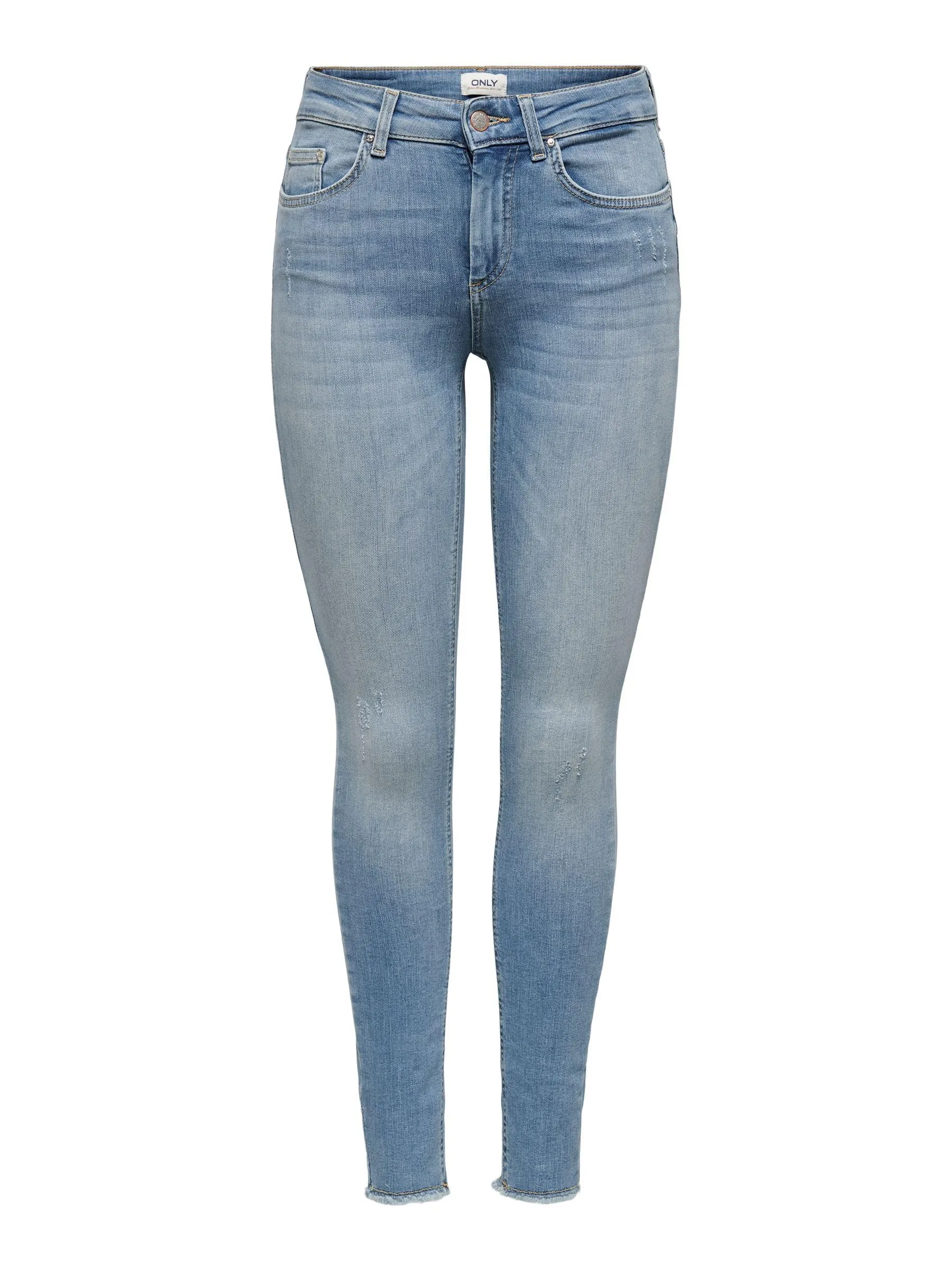 ONLY ONLBLUSH Vita Media Skinny Fit Lunghezza alla Caviglia Jeans Blu M/34