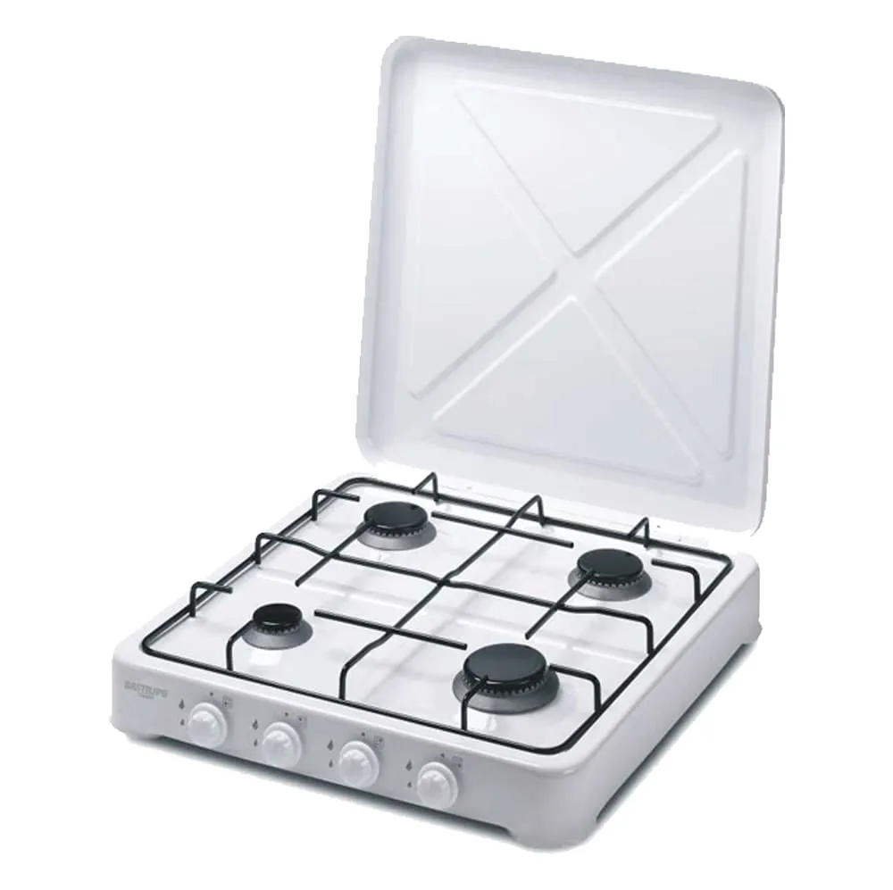 Bastilipo CG-400 - Fornello a gas butano o propano, 4,15 W, struttura in acciaio con doppio strato di smalto, colore: bianco