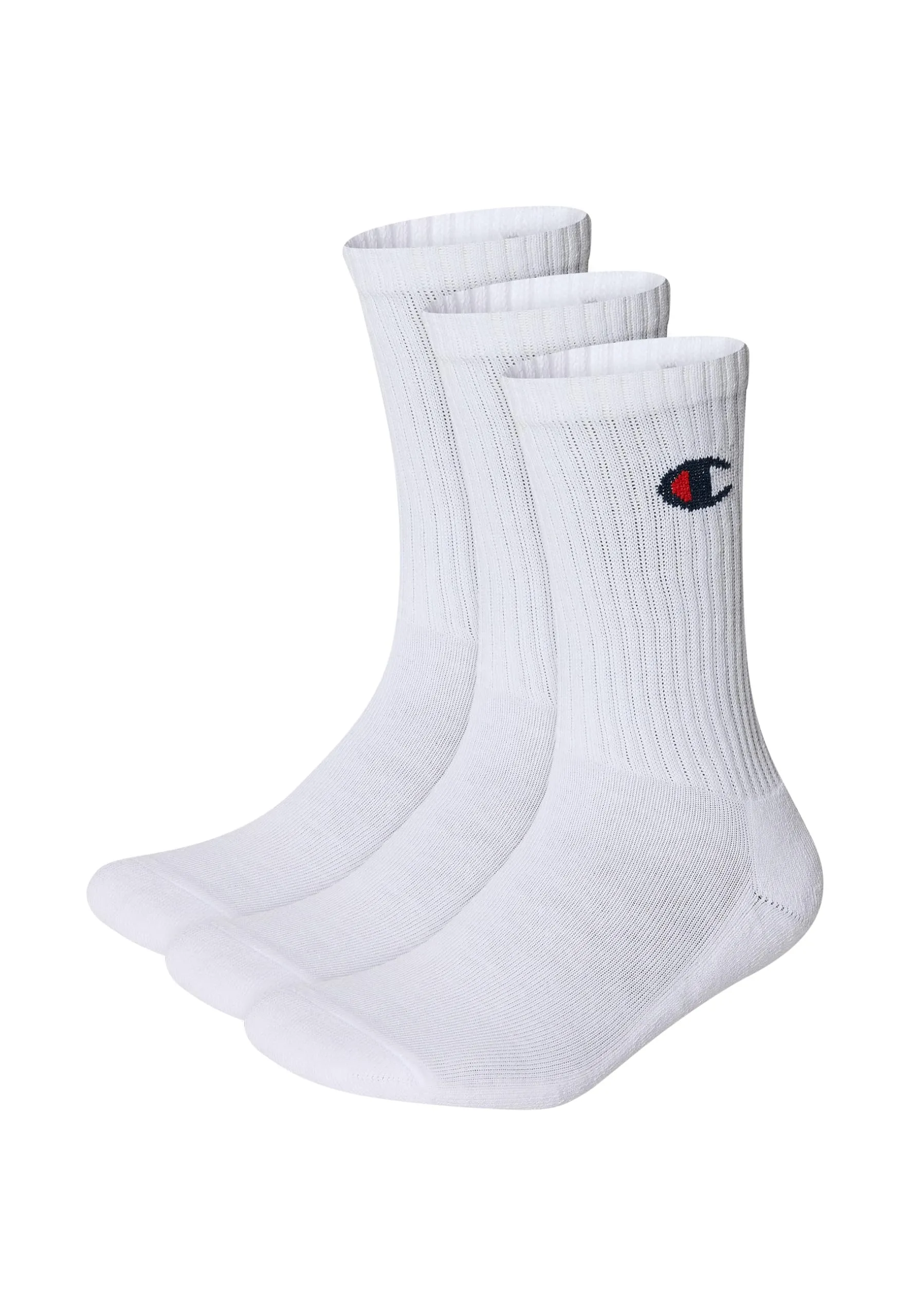 Champion Core 3PP Crew Calzini, Unisex - Adulto, Bianco, 43-46 EU