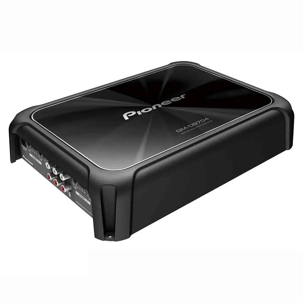 Pioneer GM-D9704 Amplificatore di classe D a 4 canali (1.600 W), TPF e HPF variabili, sensore per ingresso altoparlante, connessione per un massimo di 4 dispositivi
