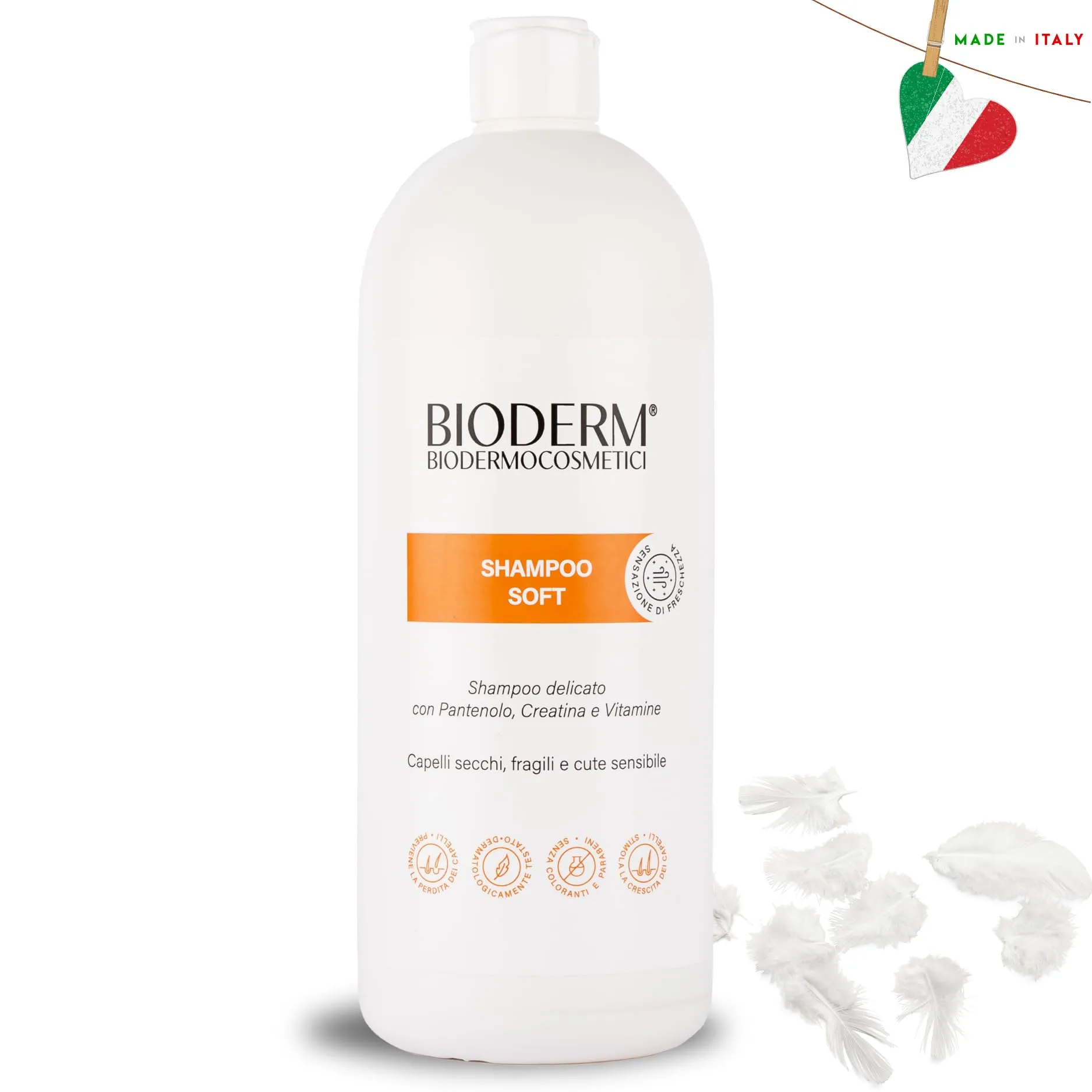 Bioderm Shampoo Soft Lenitivo Cuoio Capelluto Sensibile con Prurito 1000 ml