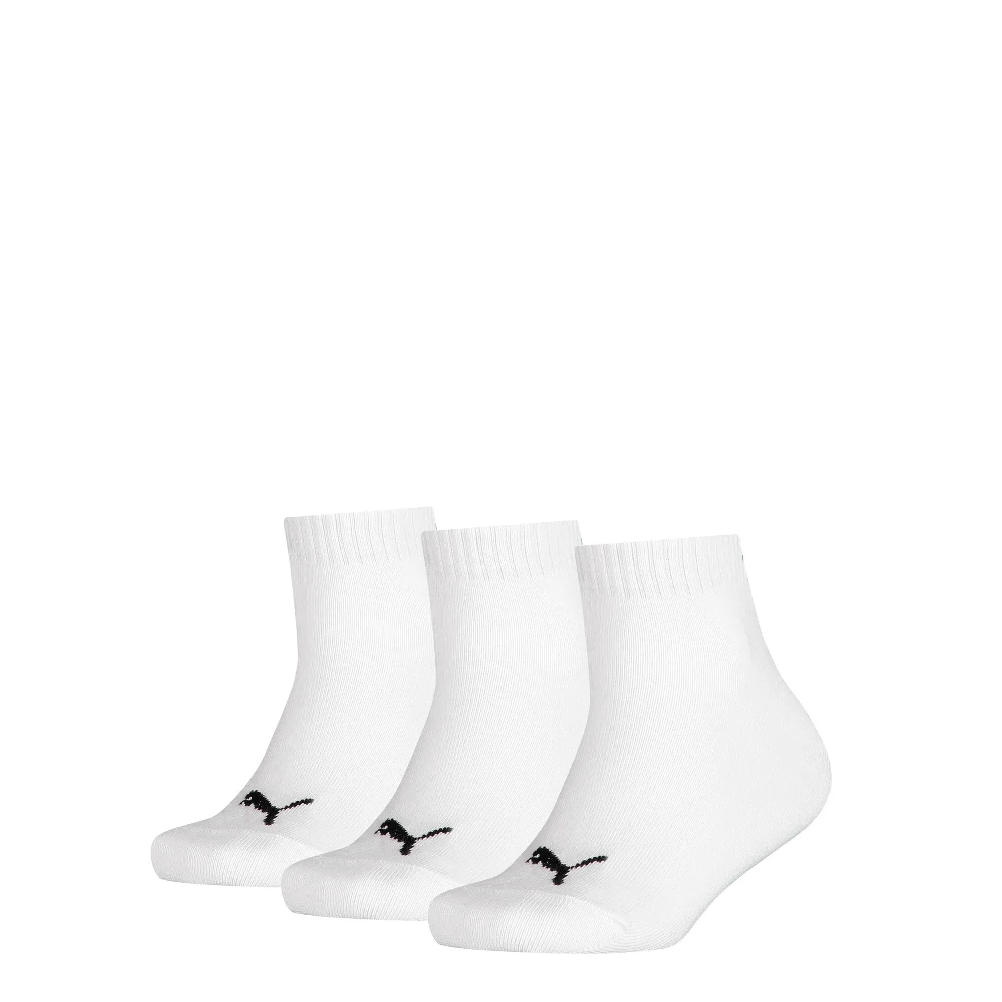 PUMA Quarter 3p, Calzini Unisex - Bambini e ragazzi, White, 27-30