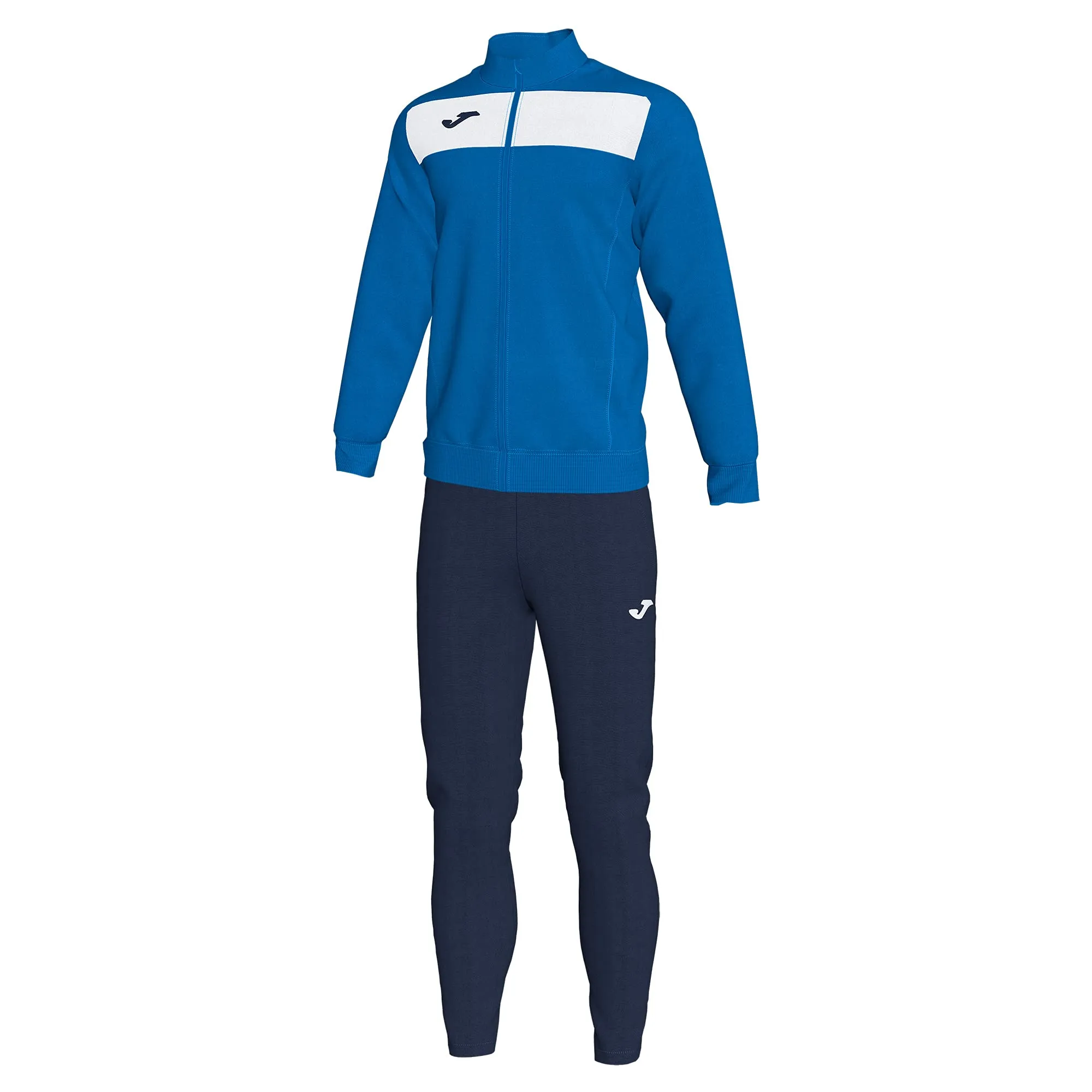 Joma 101352.702.4XS Tuta Sportiva - Academy II a Manica Lunga da Ragazzo, Reale/Bianco, 4XS
