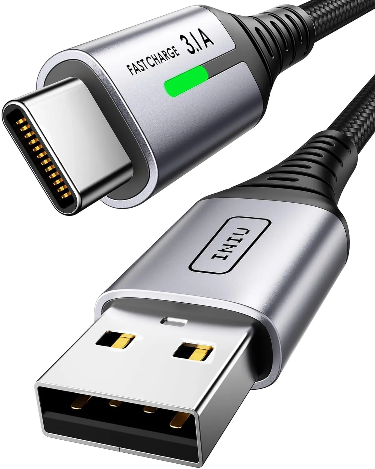 INIU Cavo USB A a USB C, [2m] QC 3.1A Cavo USB Type C Ricarica Rapida