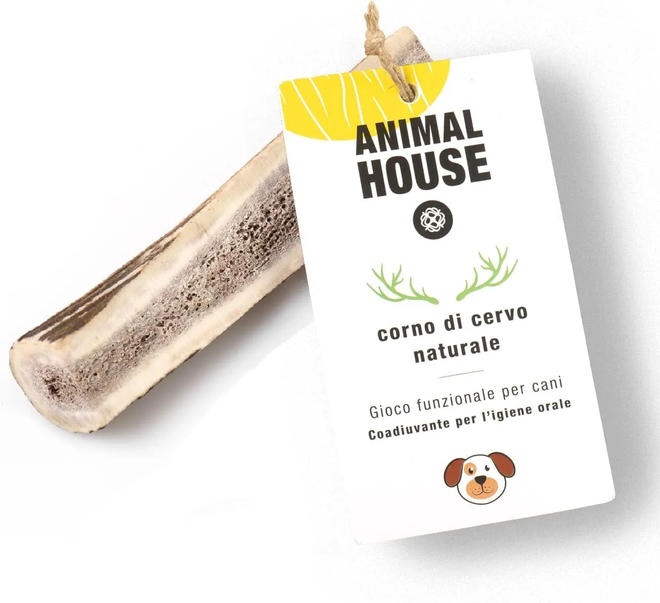 Animal House Corna di Cervo Premium per Cani Sezionate, XS