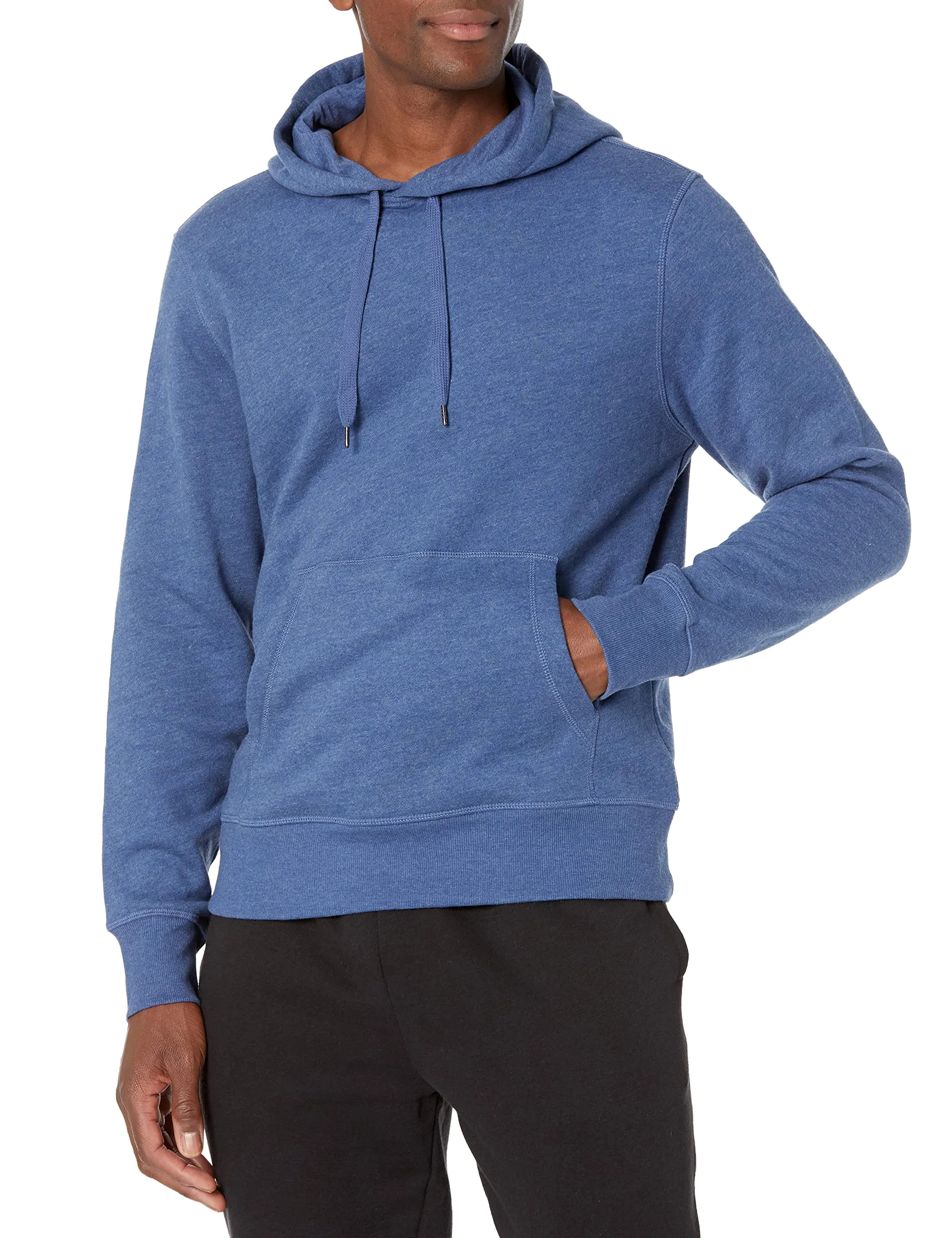 Amazon Essentials Felpa con Cappuccio (Disponibile nelle Taglie Forti) Uomo, Blu Puntinato, XS