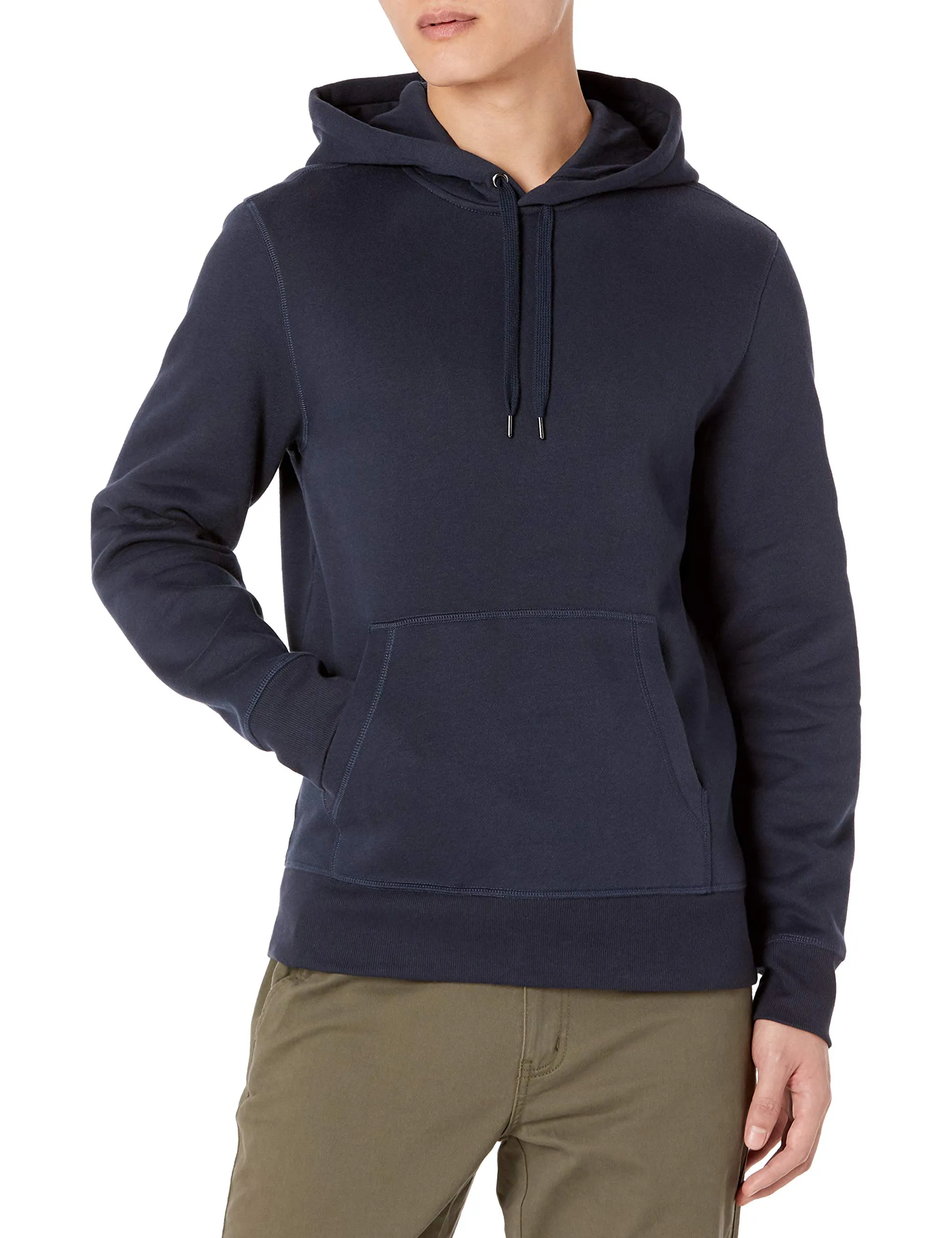 Amazon Essentials Felpa con Cappuccio (Disponibile nelle Taglie Forti) Uomo, Blu Marino Scuro, XS