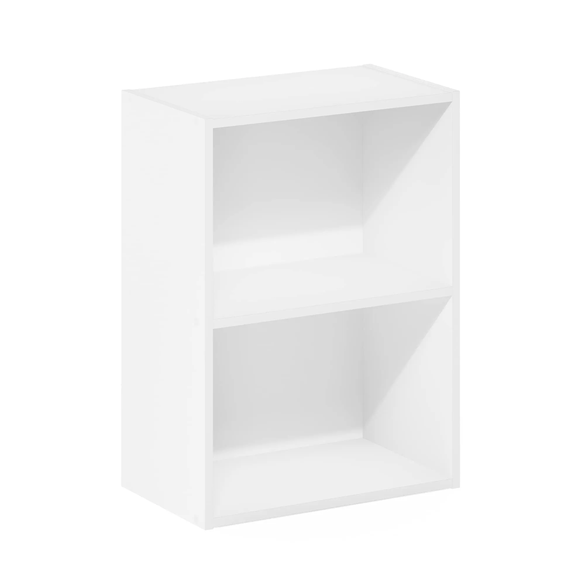 Furinno Luder Libreria a 2 ripiani aperti, Bianca
