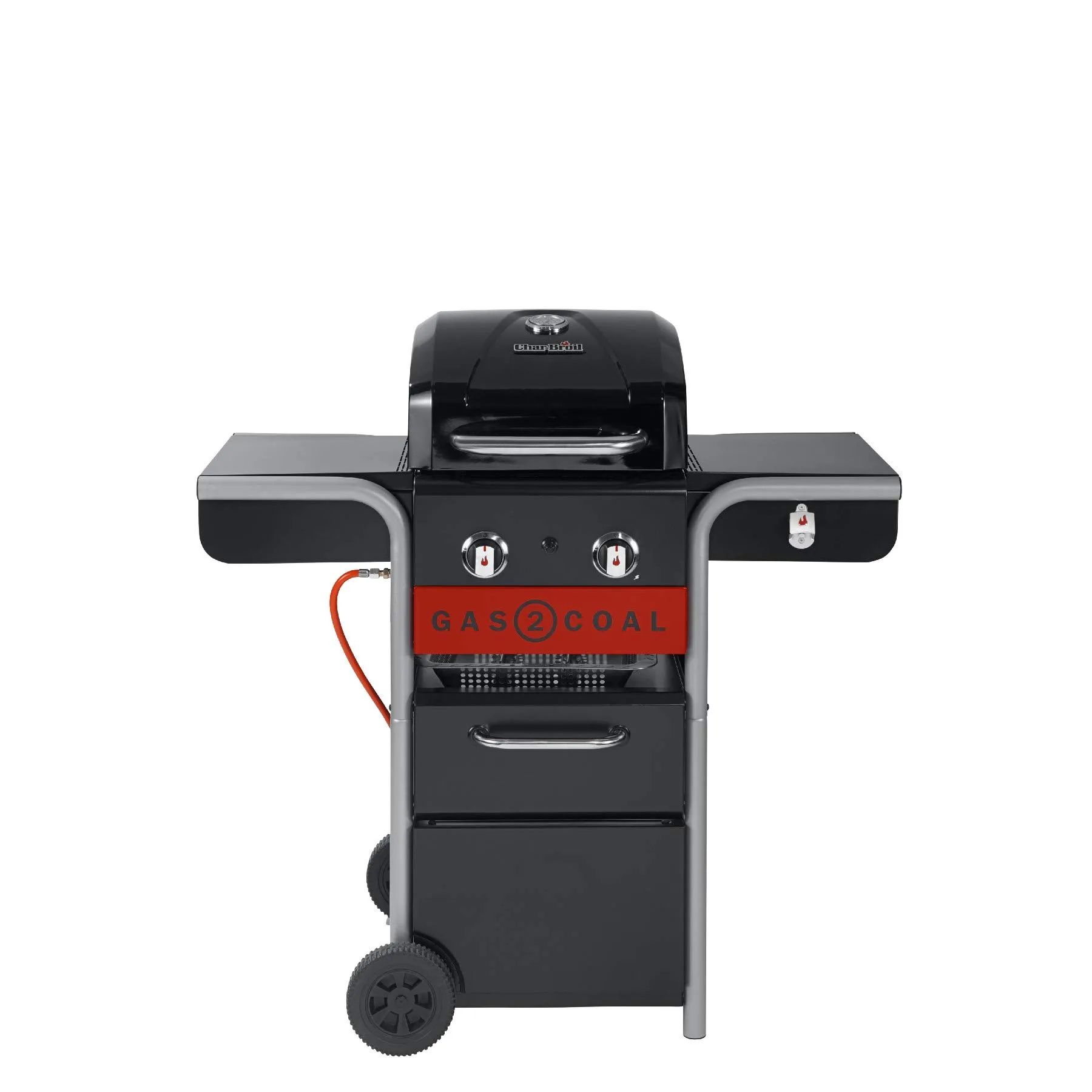 Char-Broil Barbecue Ibrido Gas2Coal 2.0 210 per Gas e Carbone, 2 Bruciatori