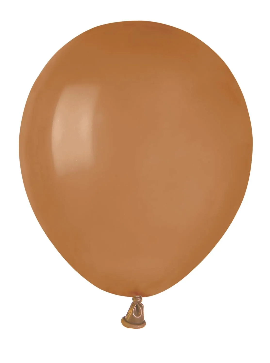 Busta 100 palloncini in lattice naturale Premium Quality A50 (Ø 13cm / 5"), marrone moka