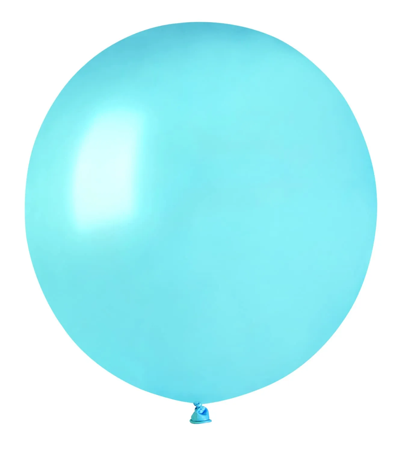 Ciao - Busta 25 palloncini perlati in lattice naturale Premium Quality G150 (Ø 48cm / 19"), azzurro perlato