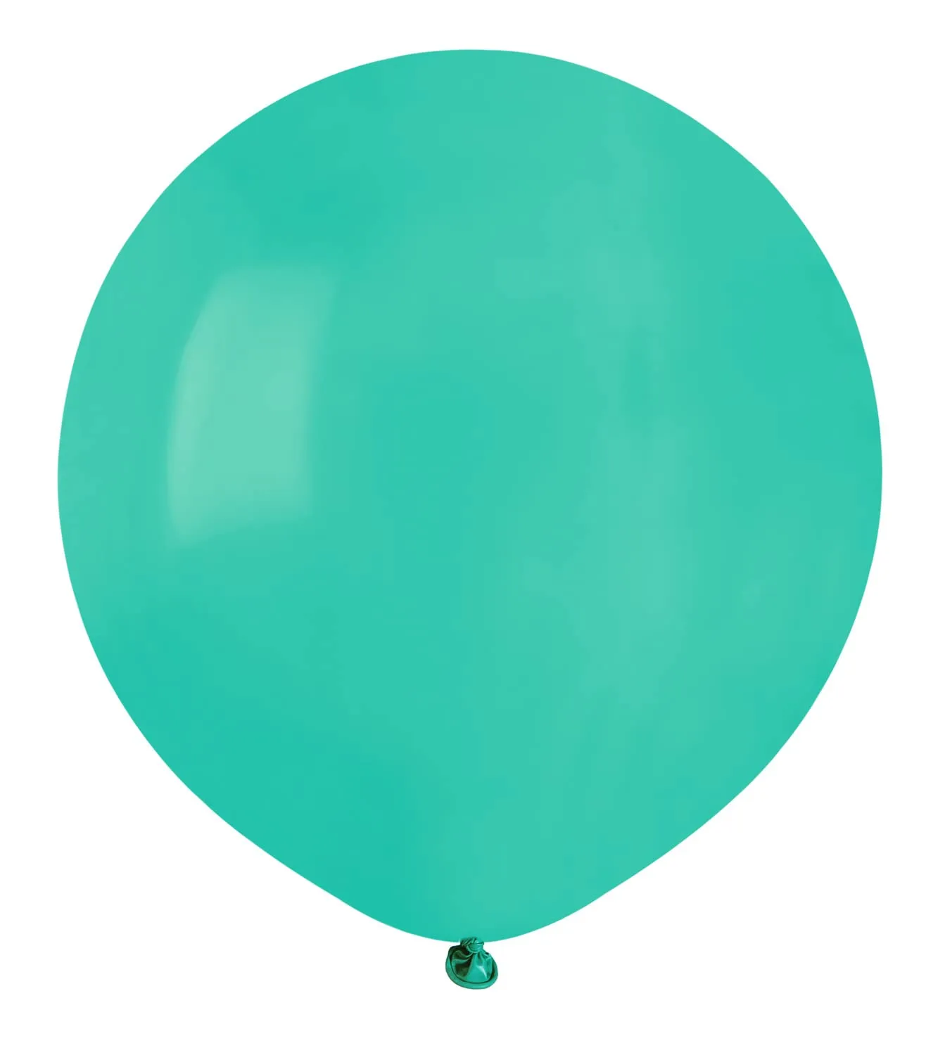 Busta 25 palloncini in lattice naturale Premium Quality G150 (Ø 48cm / 19"), verde turchese