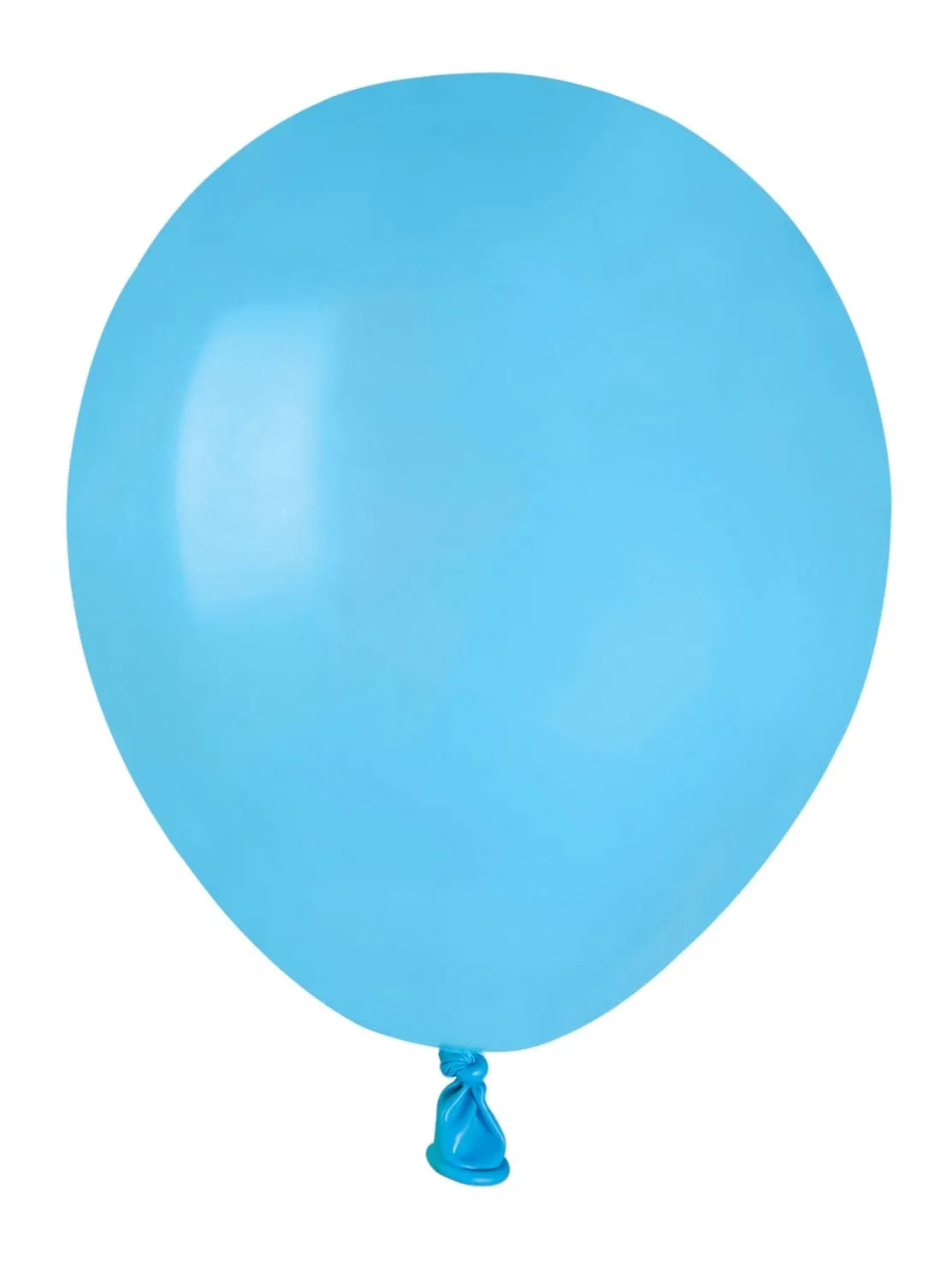 Busta 100 palloncini in lattice naturale Premium Quality A50 (Ø 13cm / 5"), azzurro