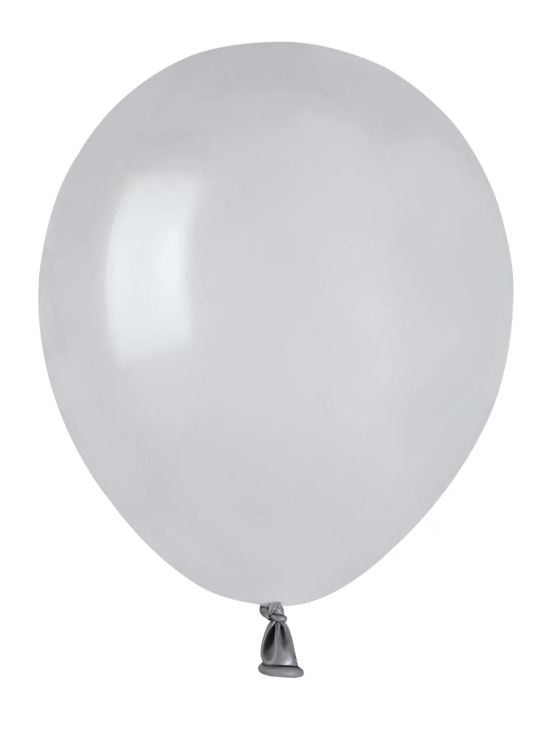 Ciao - Busta 100 palloncini in lattice naturale Premium Quality A50 (Ø 13cm / 5"), grigio