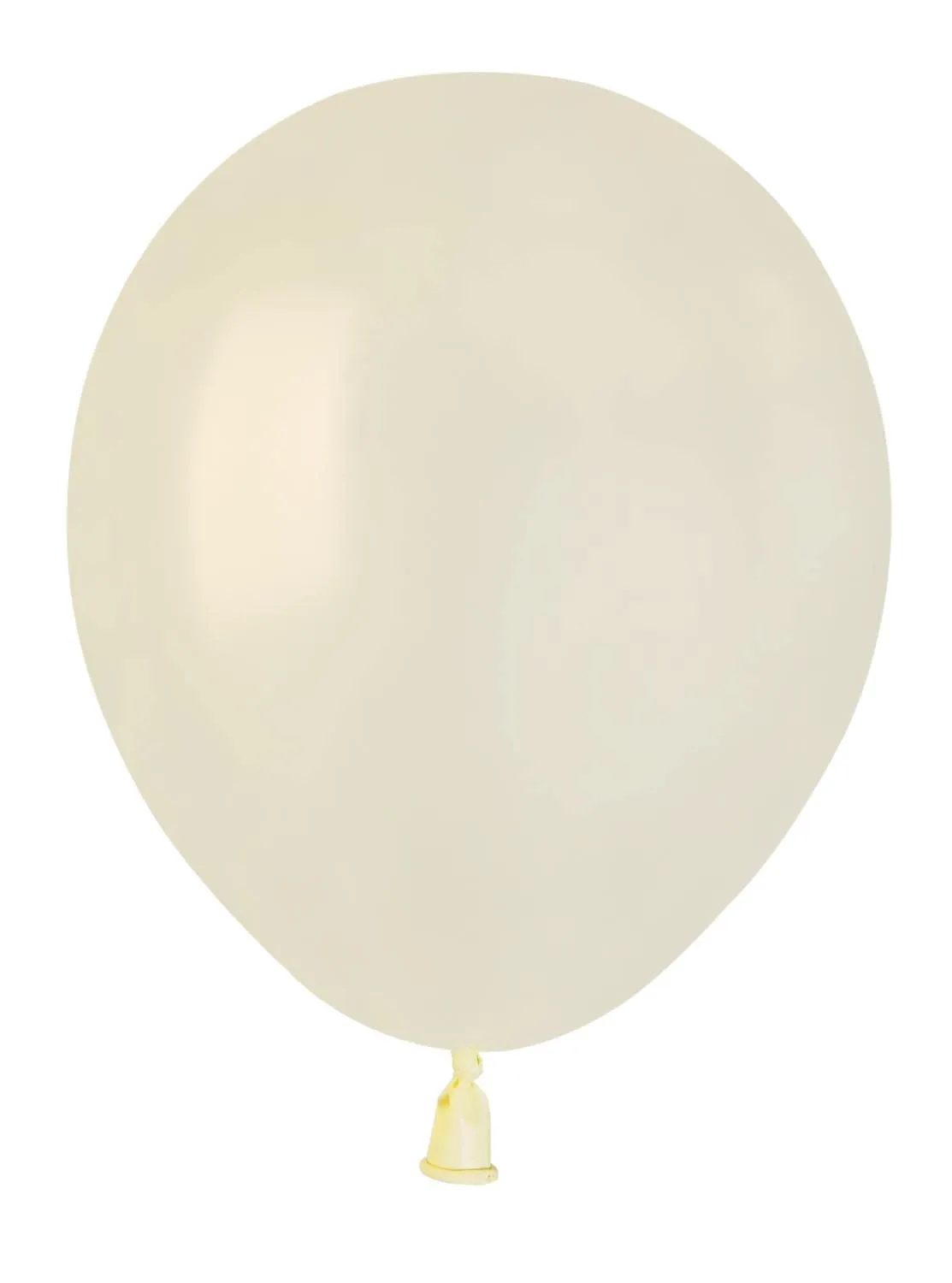 Busta 100 palloncini perlati in lattice naturale Premium Quality A50 (Ø 13cm / 5"), bianco avorio perlato