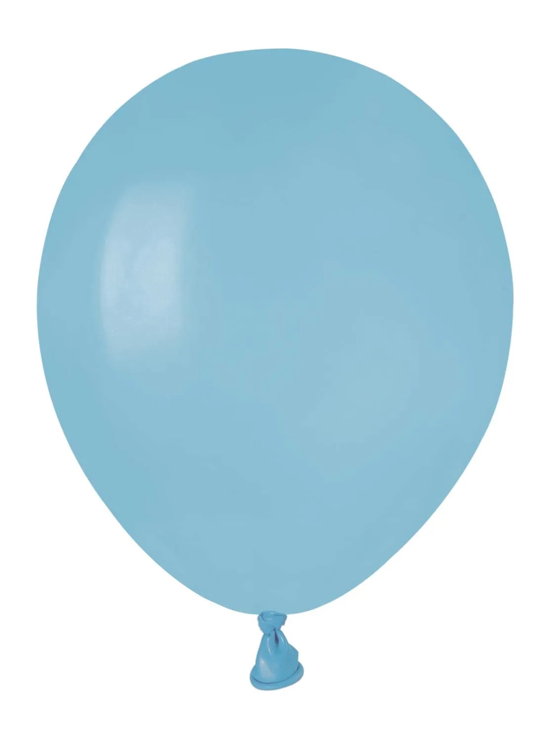 Busta 100 palloncini in lattice naturale Premium Quality A50 (Ø 13cm / 5"), azzurro pastello