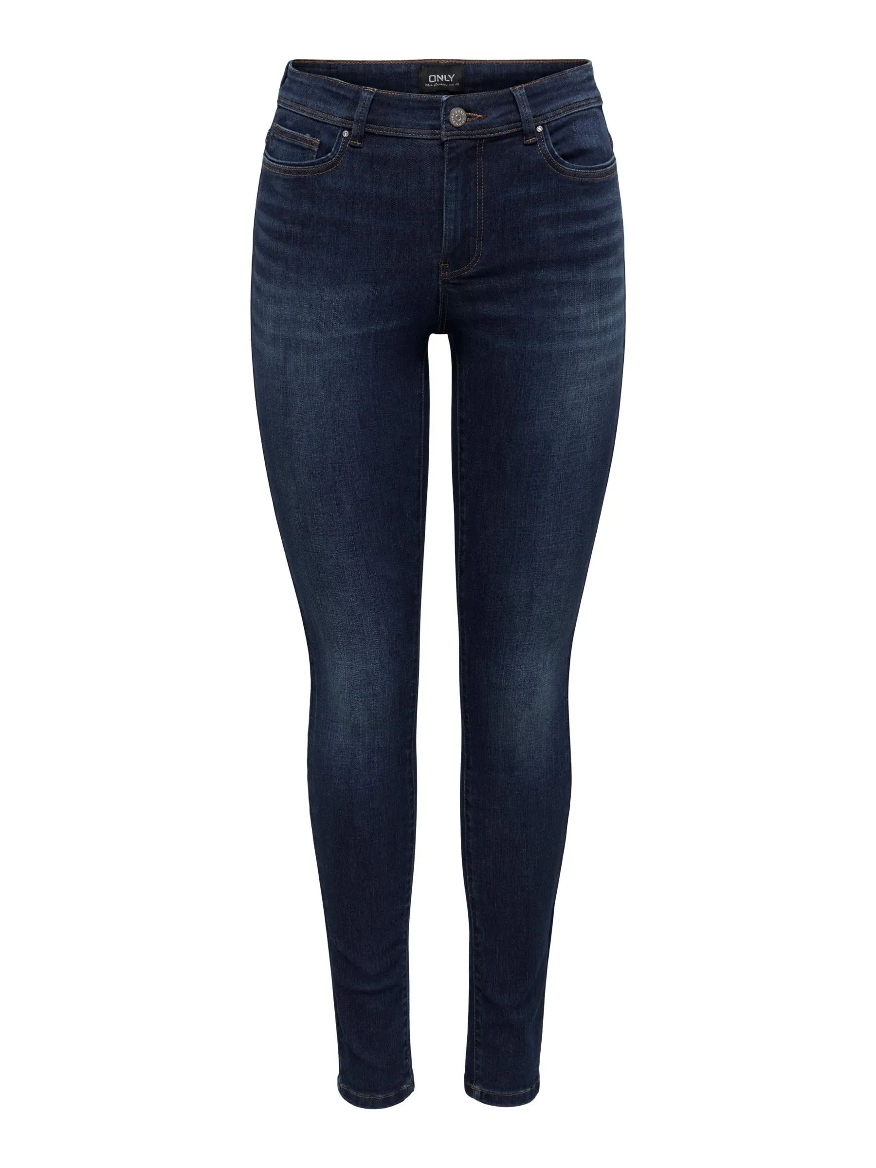 ONLWAUW Vita Media Skinny Fit Jeans Blu L/30