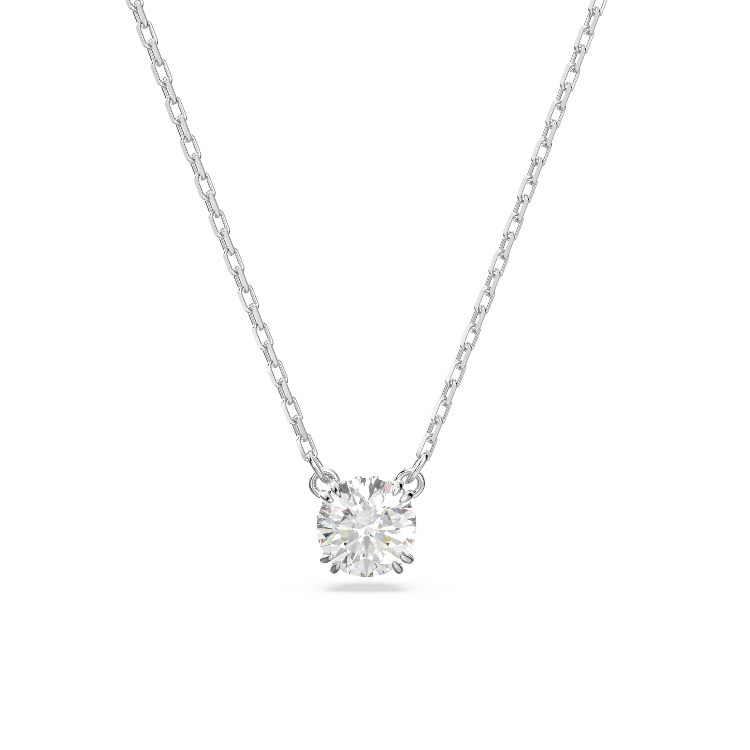 Swarovski Pendente Constella, Taglio Round, Bianco, Placcato rodio