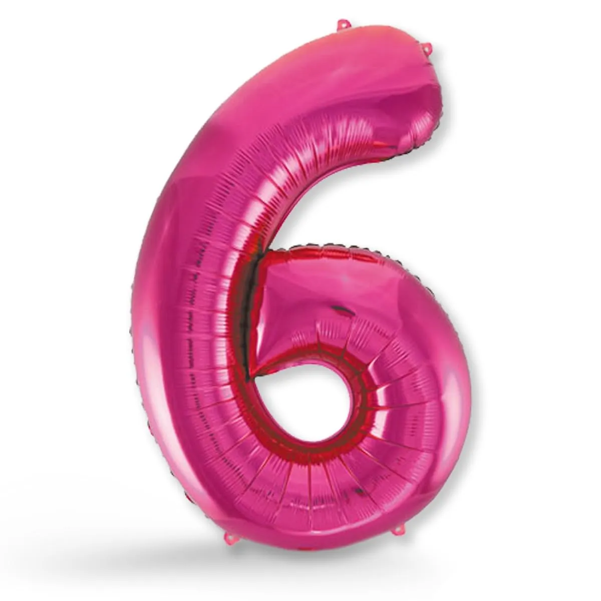 FUNXGO Palloncino in pellicola, rosa, materiale rinforzato, volo con elio, decorazione per 6° compleanno, feste, matrimoni